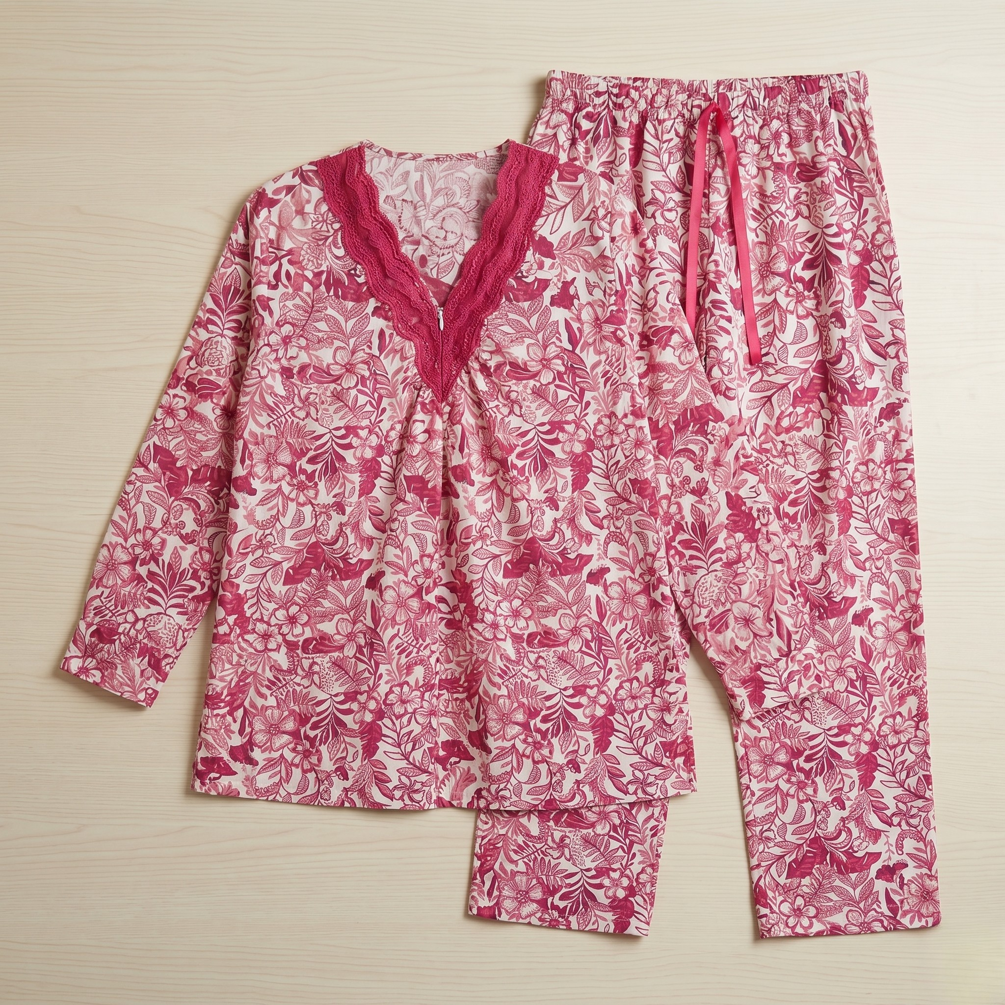 Womens Cotton Pyjama Set LS-110/27