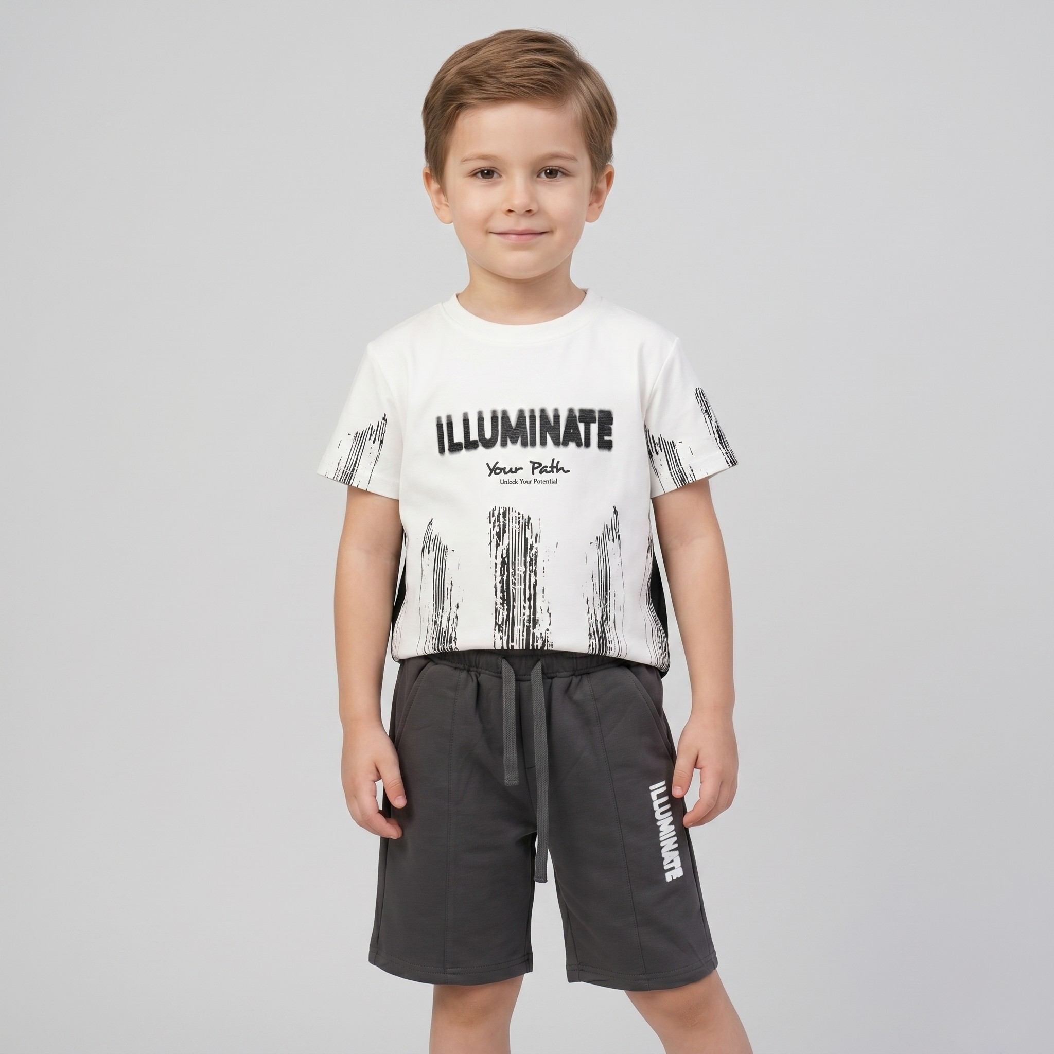 Boys H/S (w/shorts) 6386A