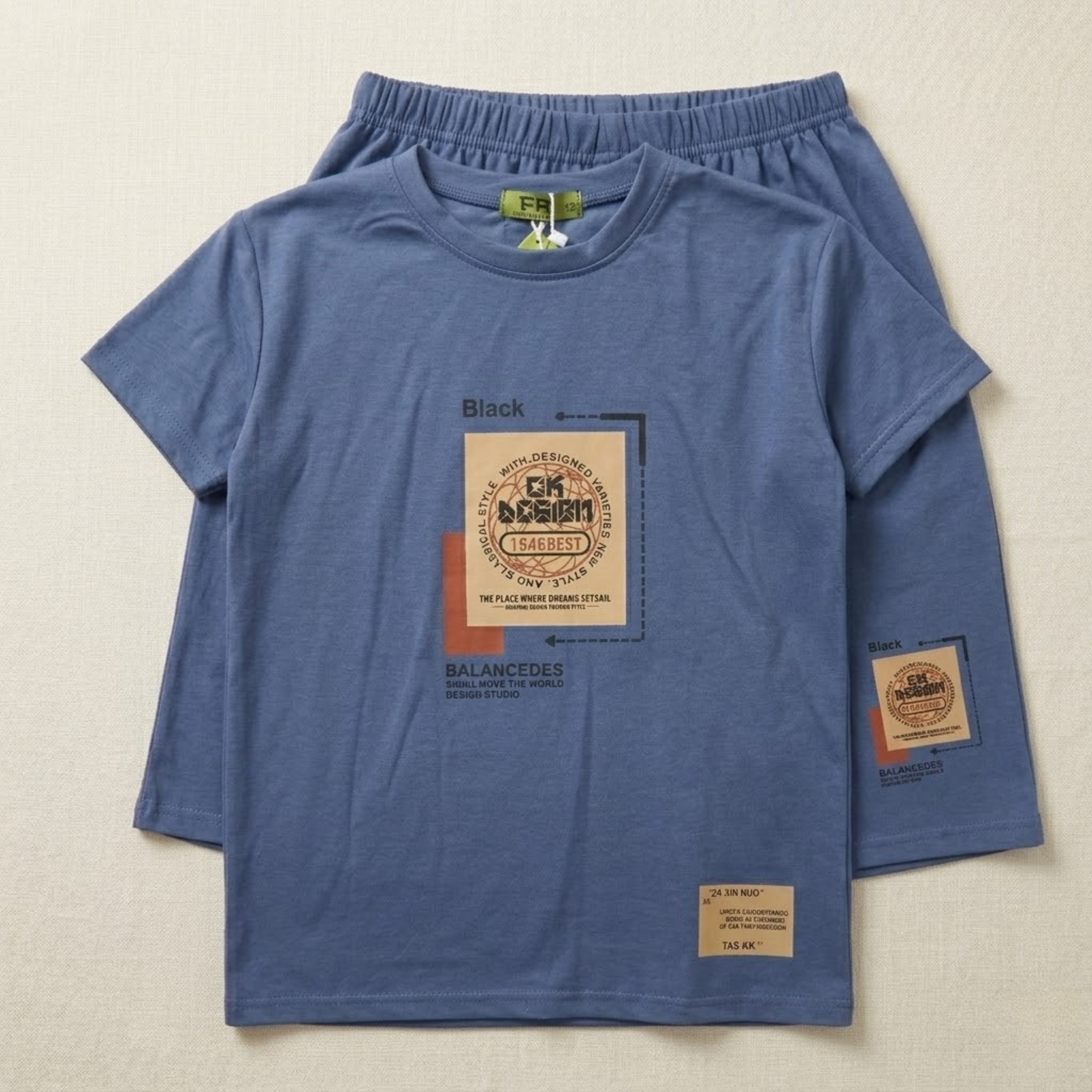 Kids H/S (W/Shorts) FR-919C