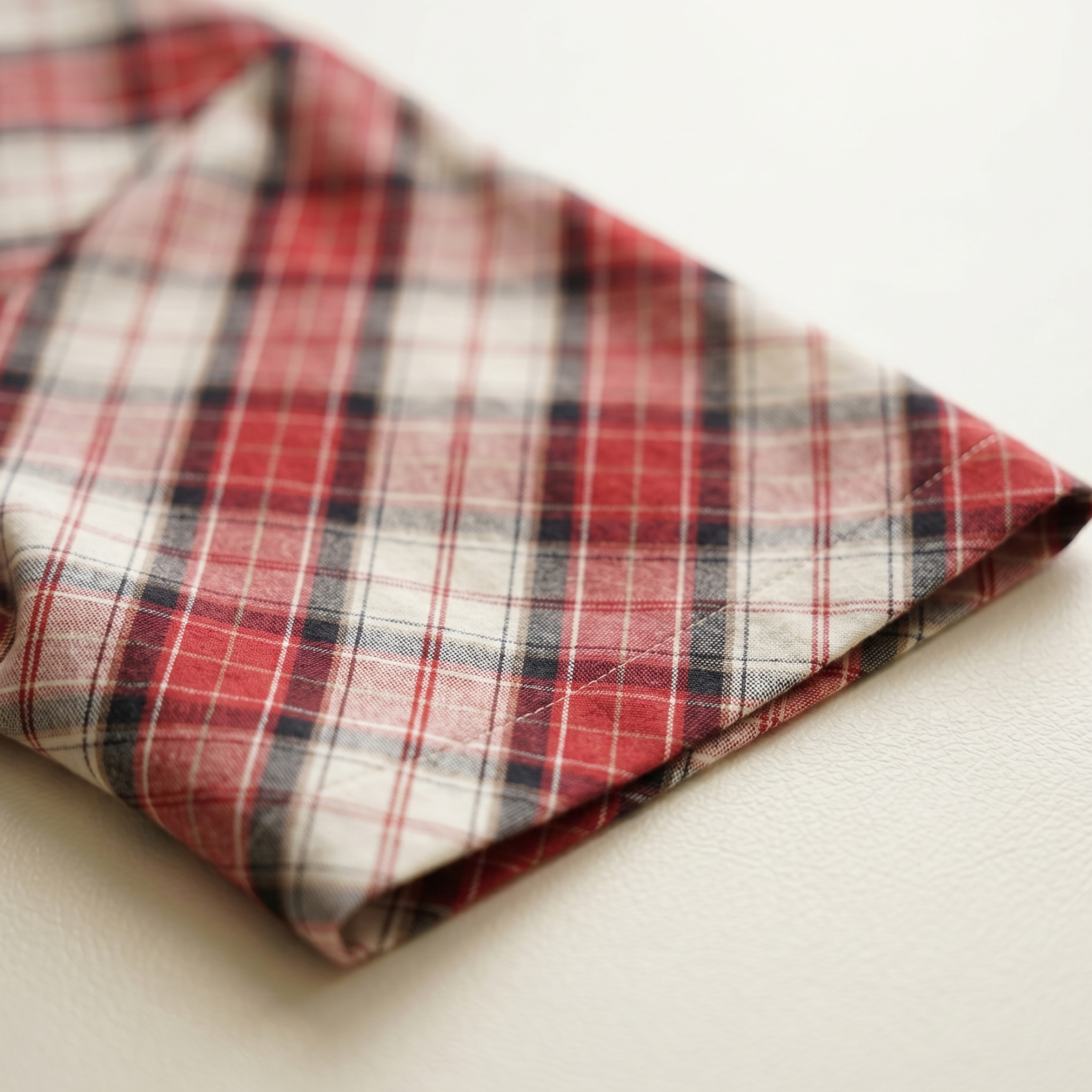 Checks Box Red Womens Middi