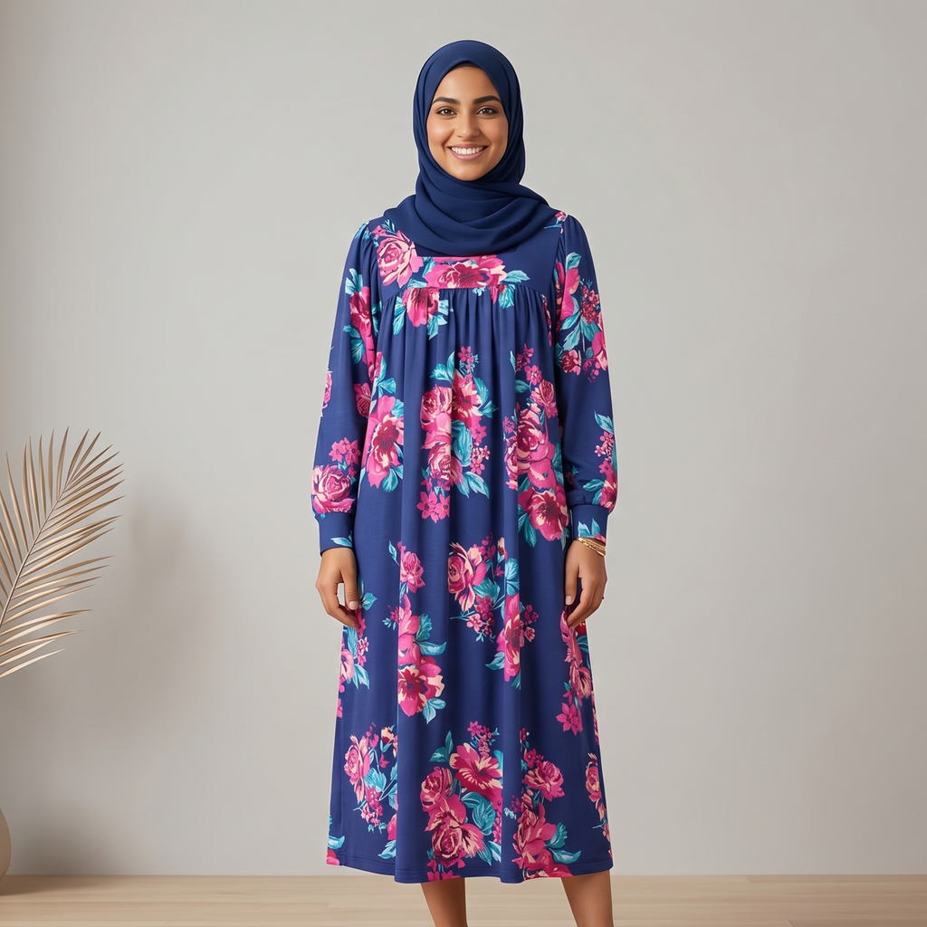 Womens L/S Midi Dress LM-235/67