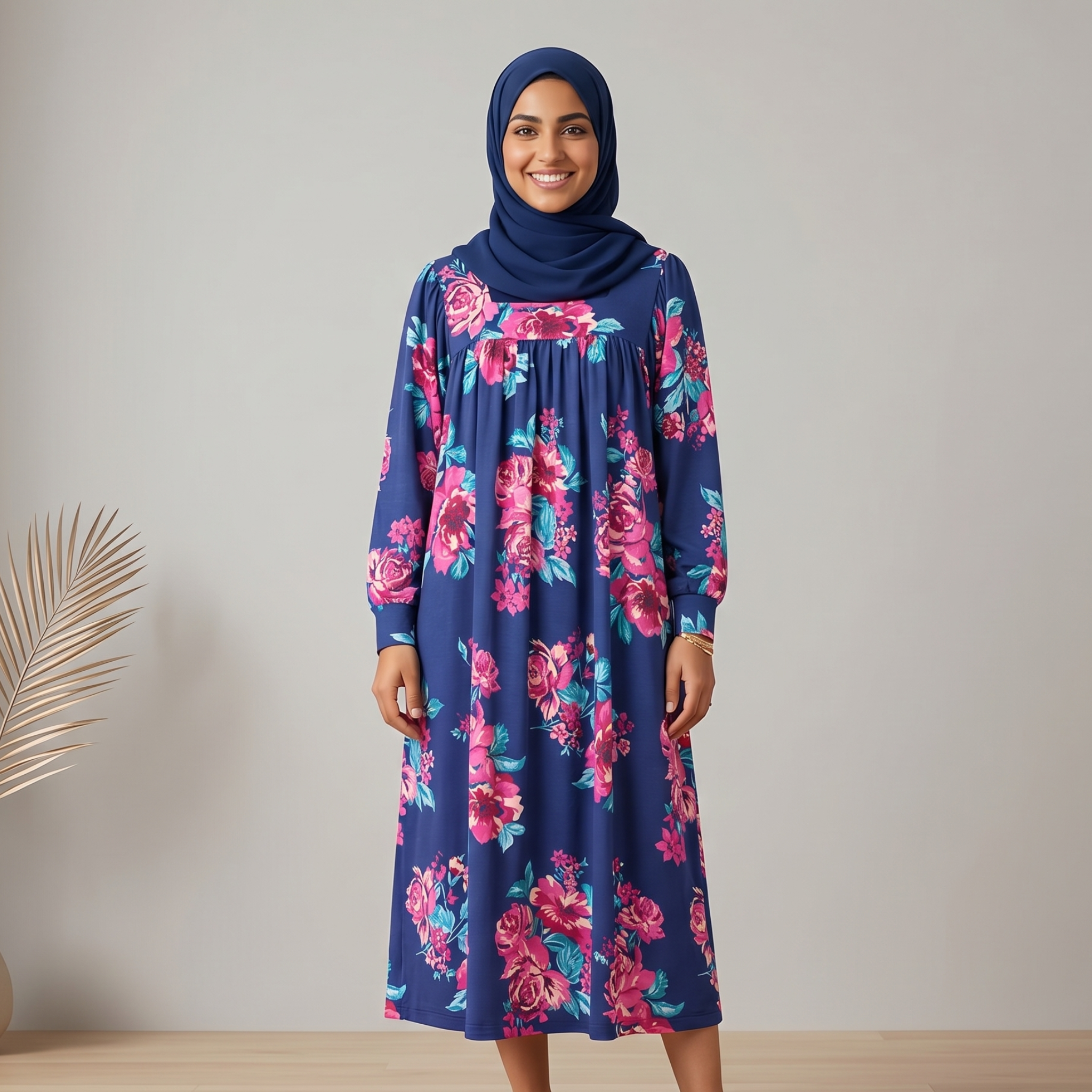 Womens L/S Midi Dress LM-235/67