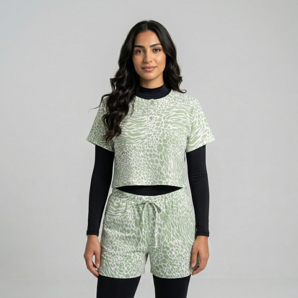 Green Print NKW بيجامة نسائية