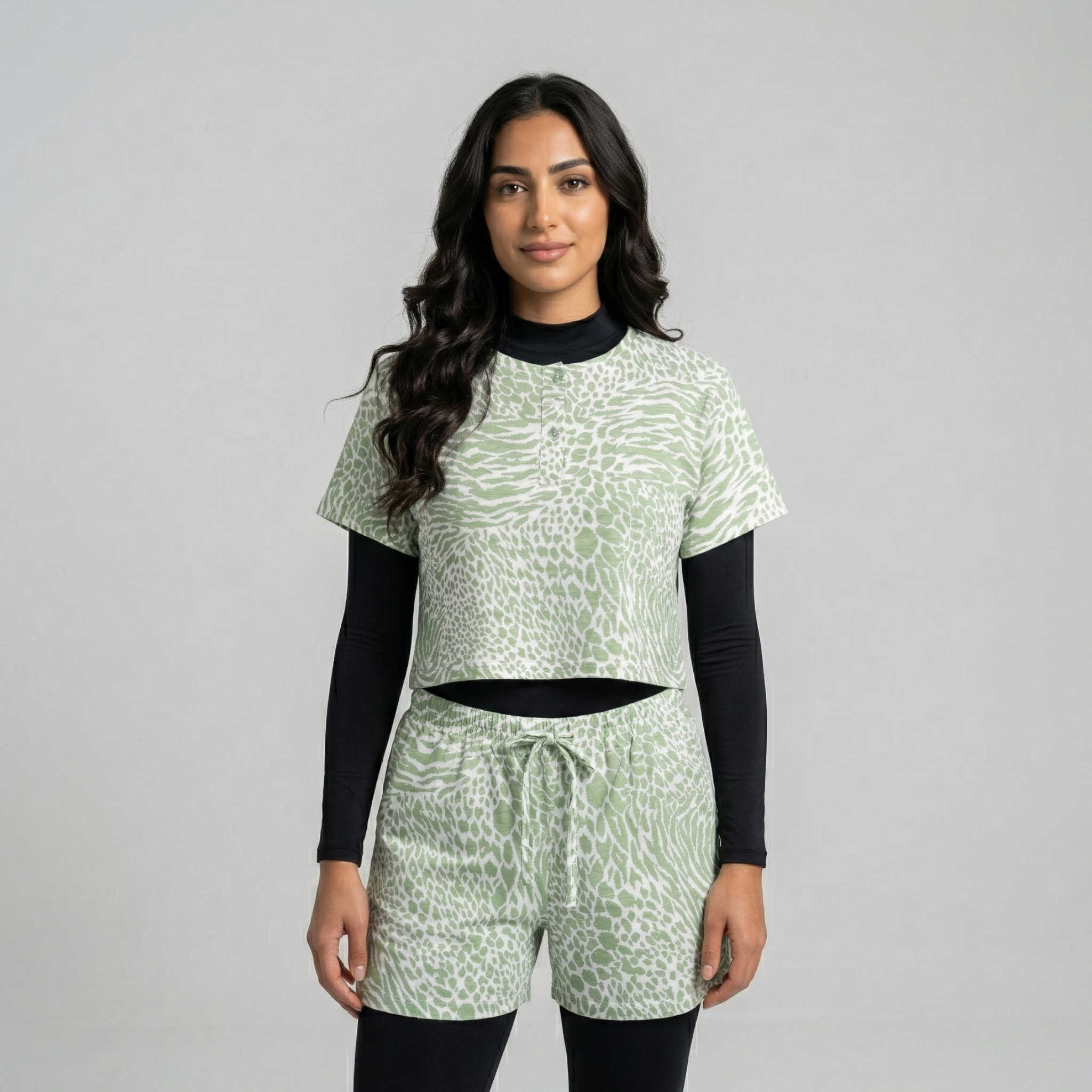 Green Print NKW بيجامة نسائية