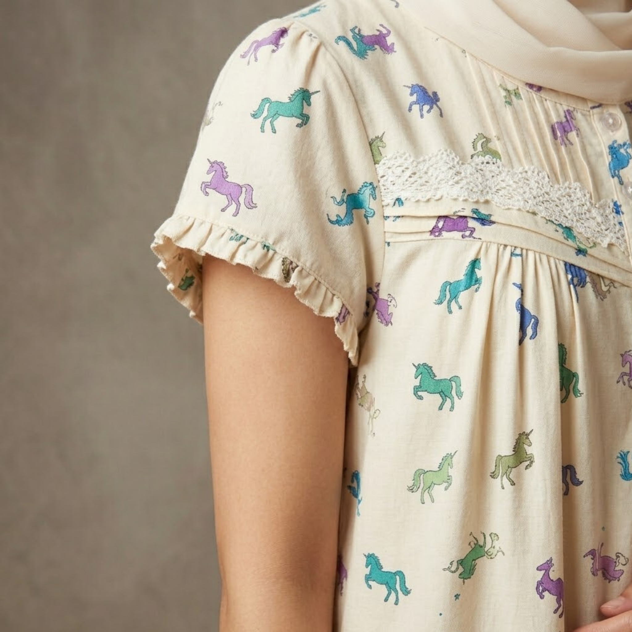 Shiny Unicorn Womens Midi