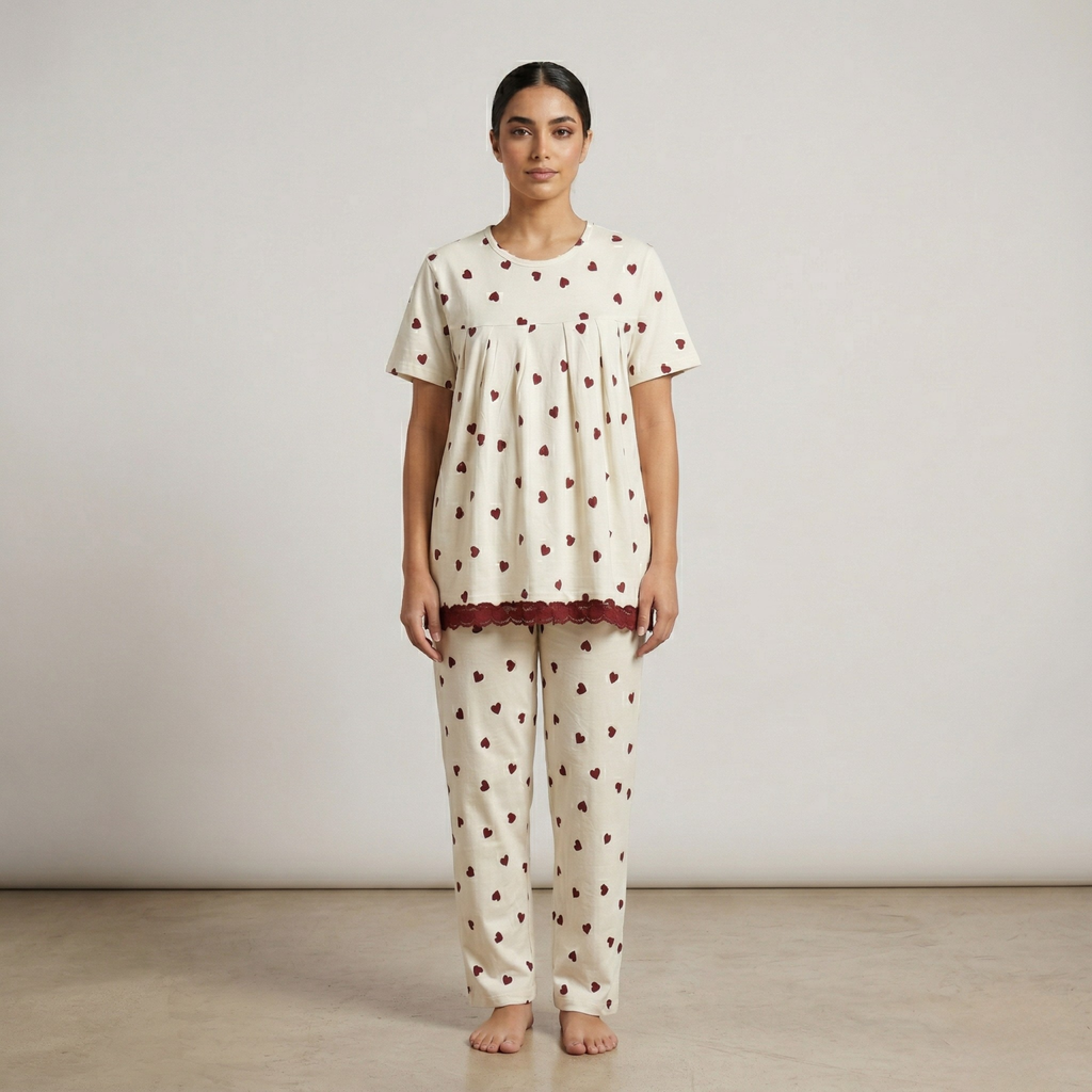 Womens Cotton Pyjama Set G-62/104