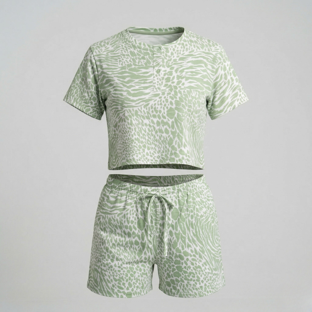 Green Print NKW بيجامة نسائية