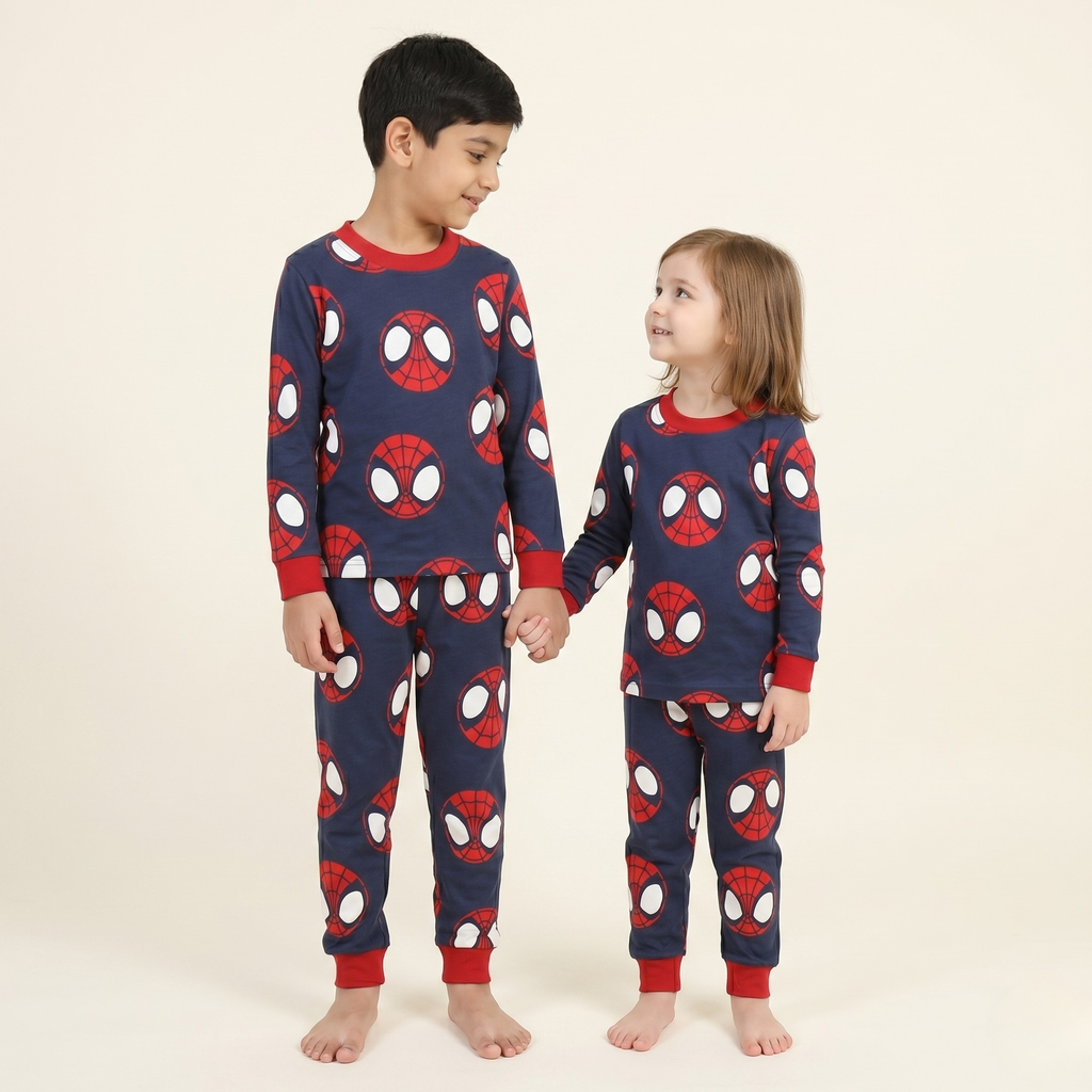 Spidey Masks Kids L/S Pajamas