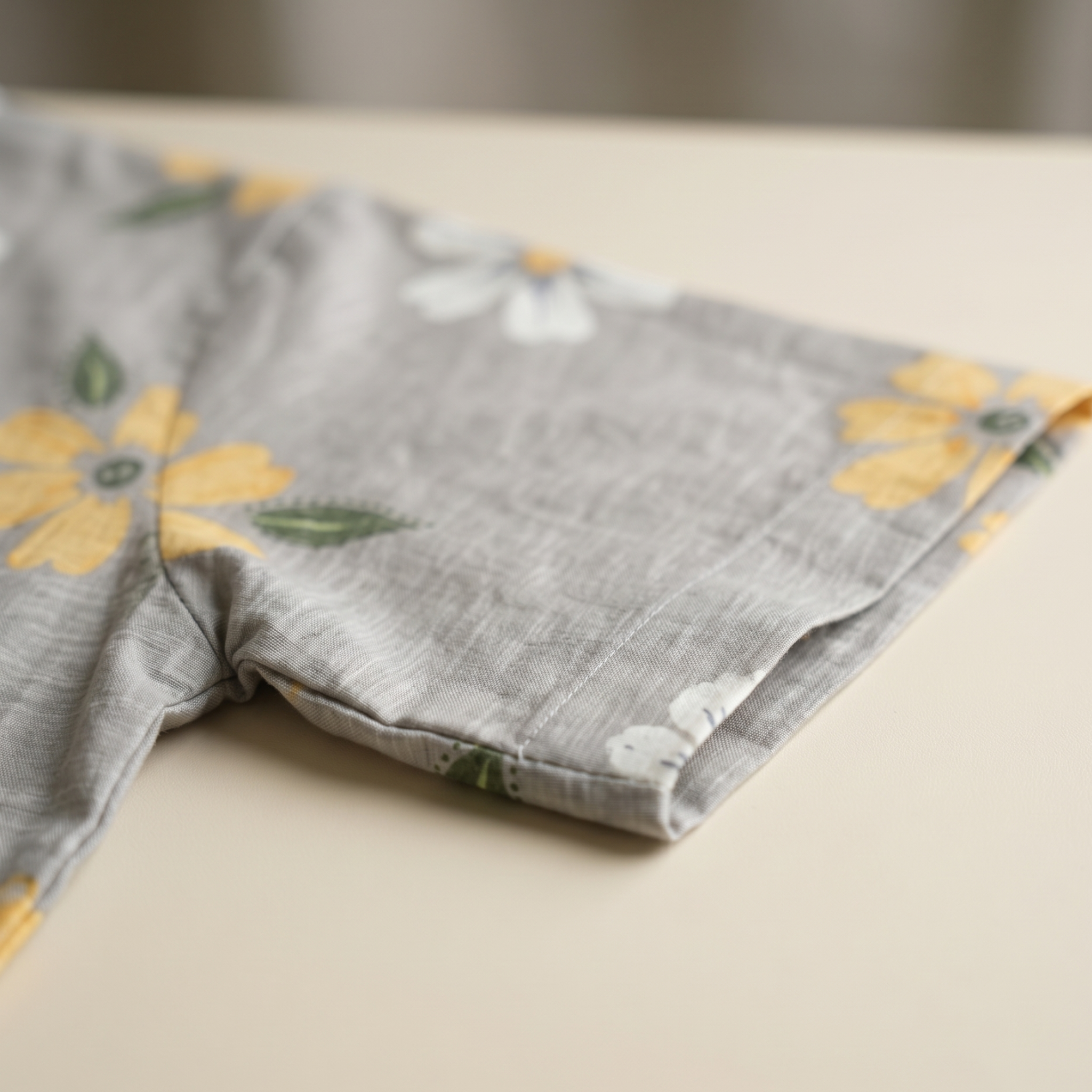 Flowers Yellow&White Womens Middi