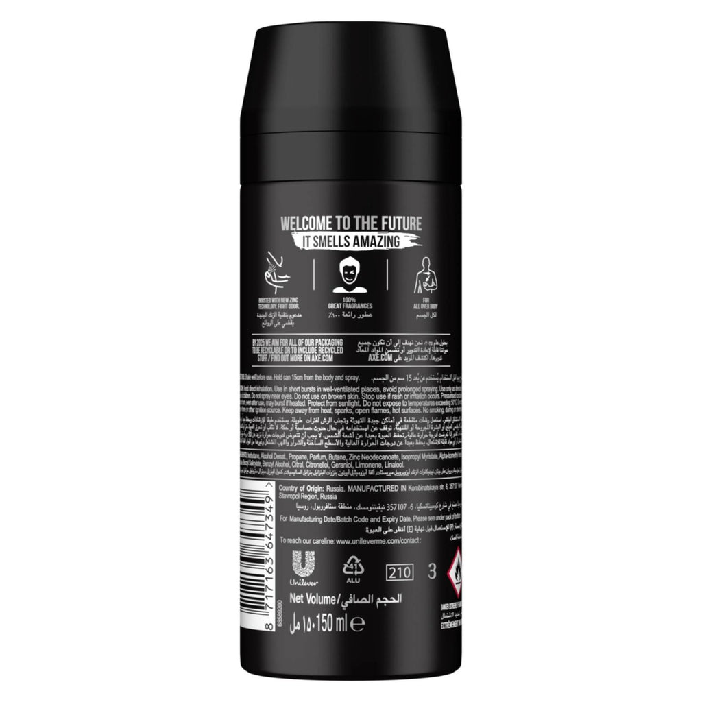 Axe Black Deodorant Body Spray 24