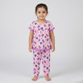 Heart Stars Pink Girls H/S Pajamas