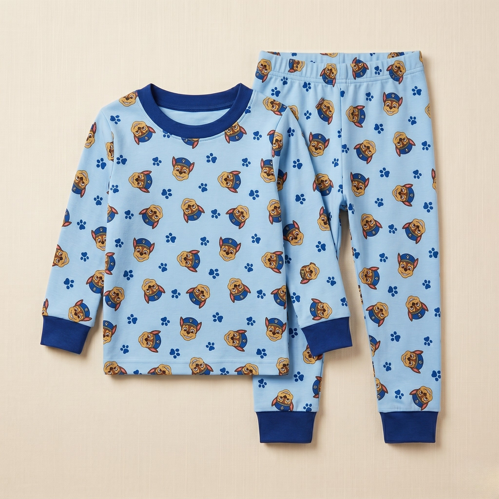 Paw Patrol Faces Kids L/S Pajamas