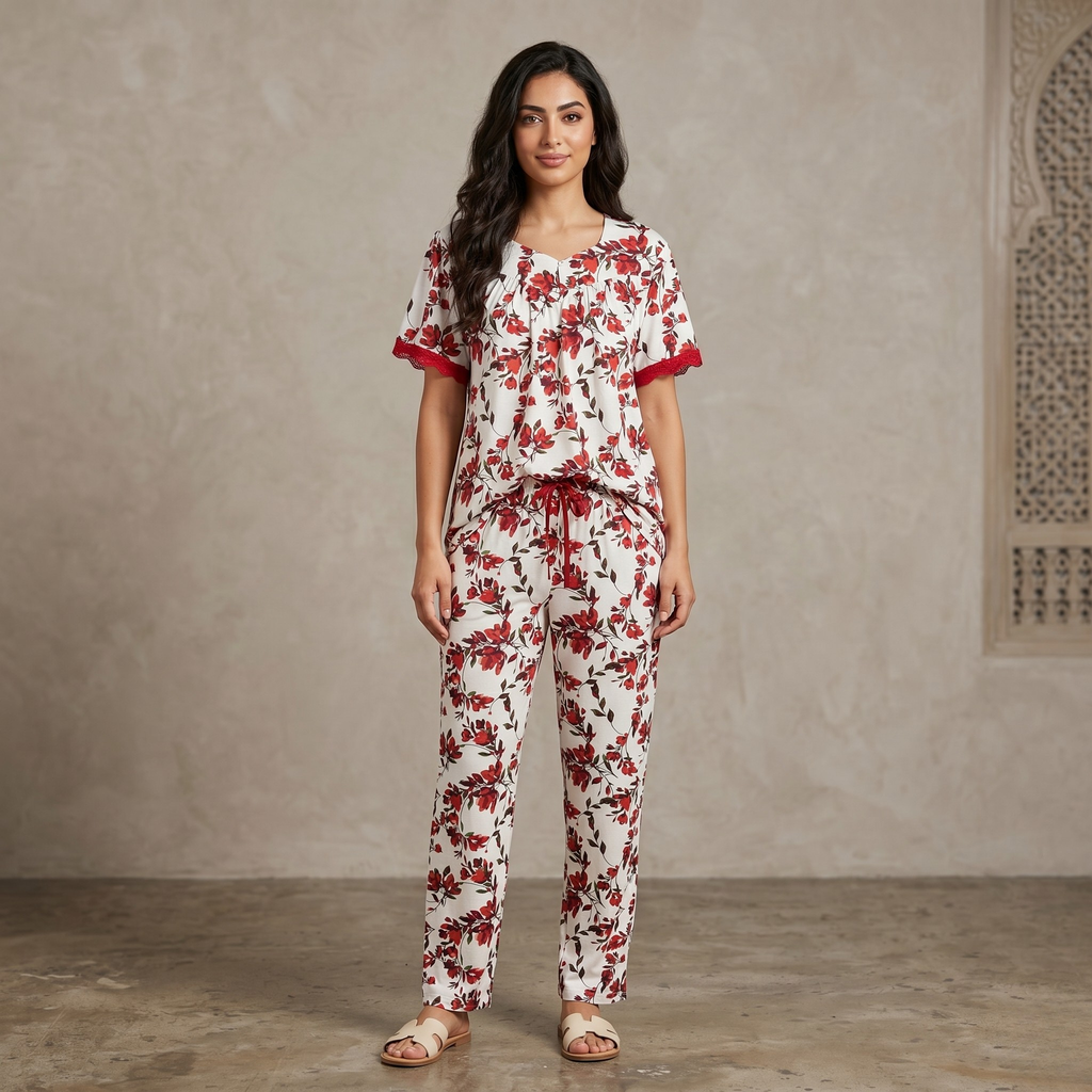 Womens Cotton Pyjama Set LS126/35