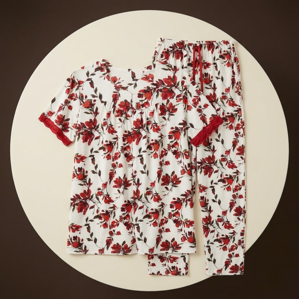 Womens Cotton Pyjama Set LS126/35