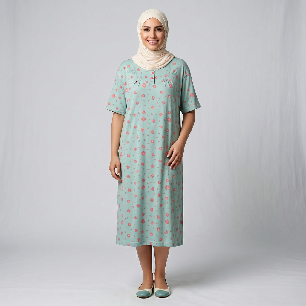 Flowers & Hearts Womens Middi