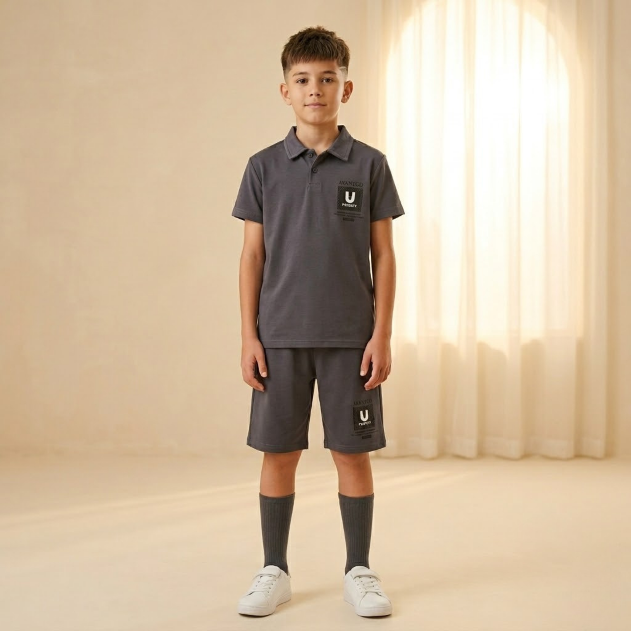 Kids H/S (W/Shorts) FR-905C