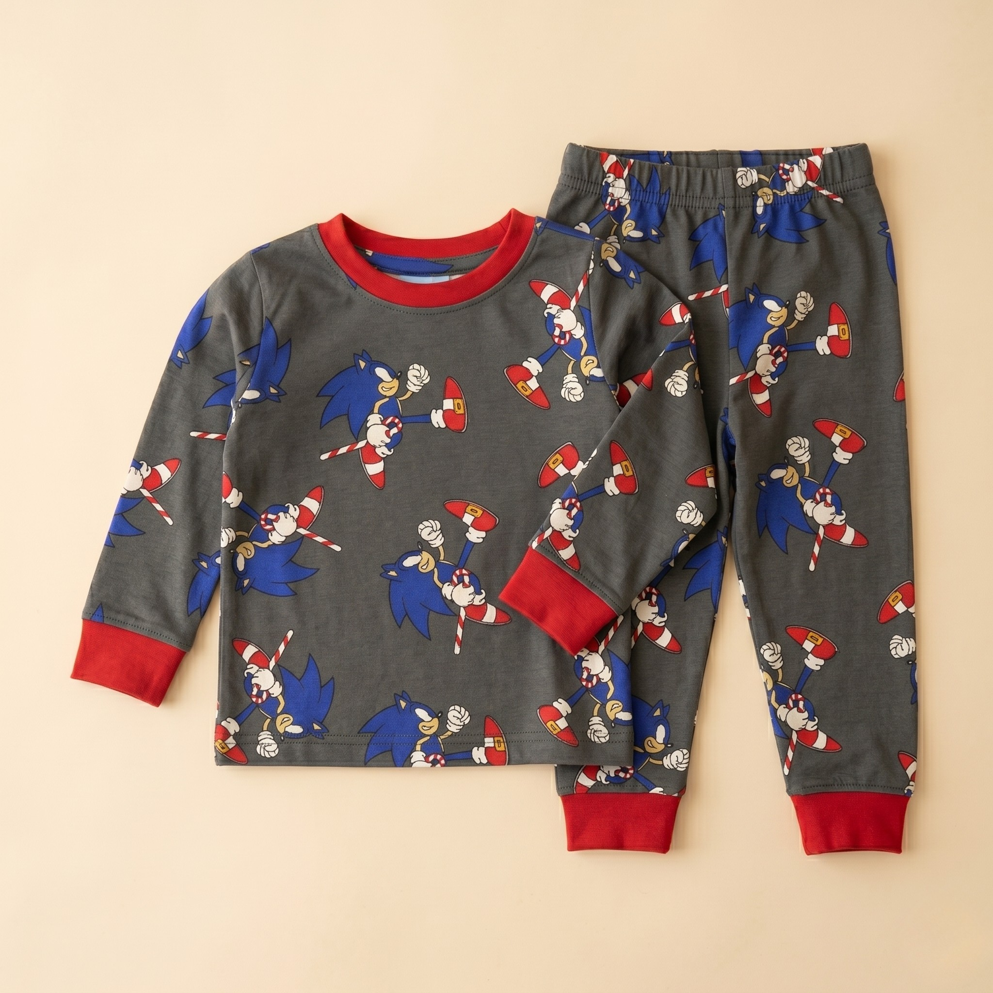 Sonic Stick Kids L/S Pajamas
