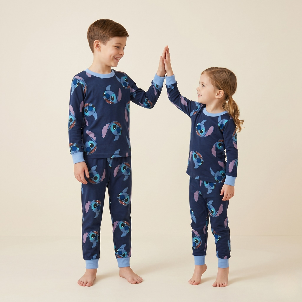 Stitch Smile Kids L/S Pajamas