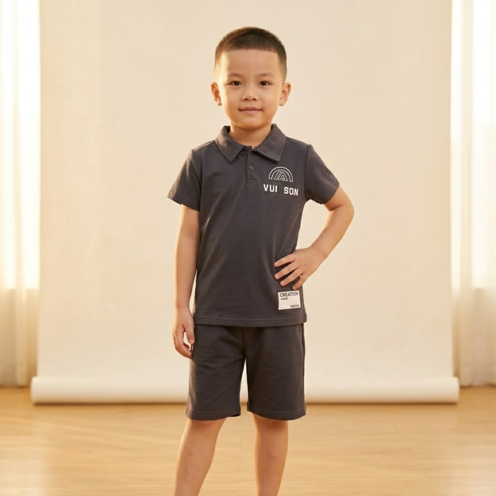 Kids H/S (W/Shorts) FR-910C
