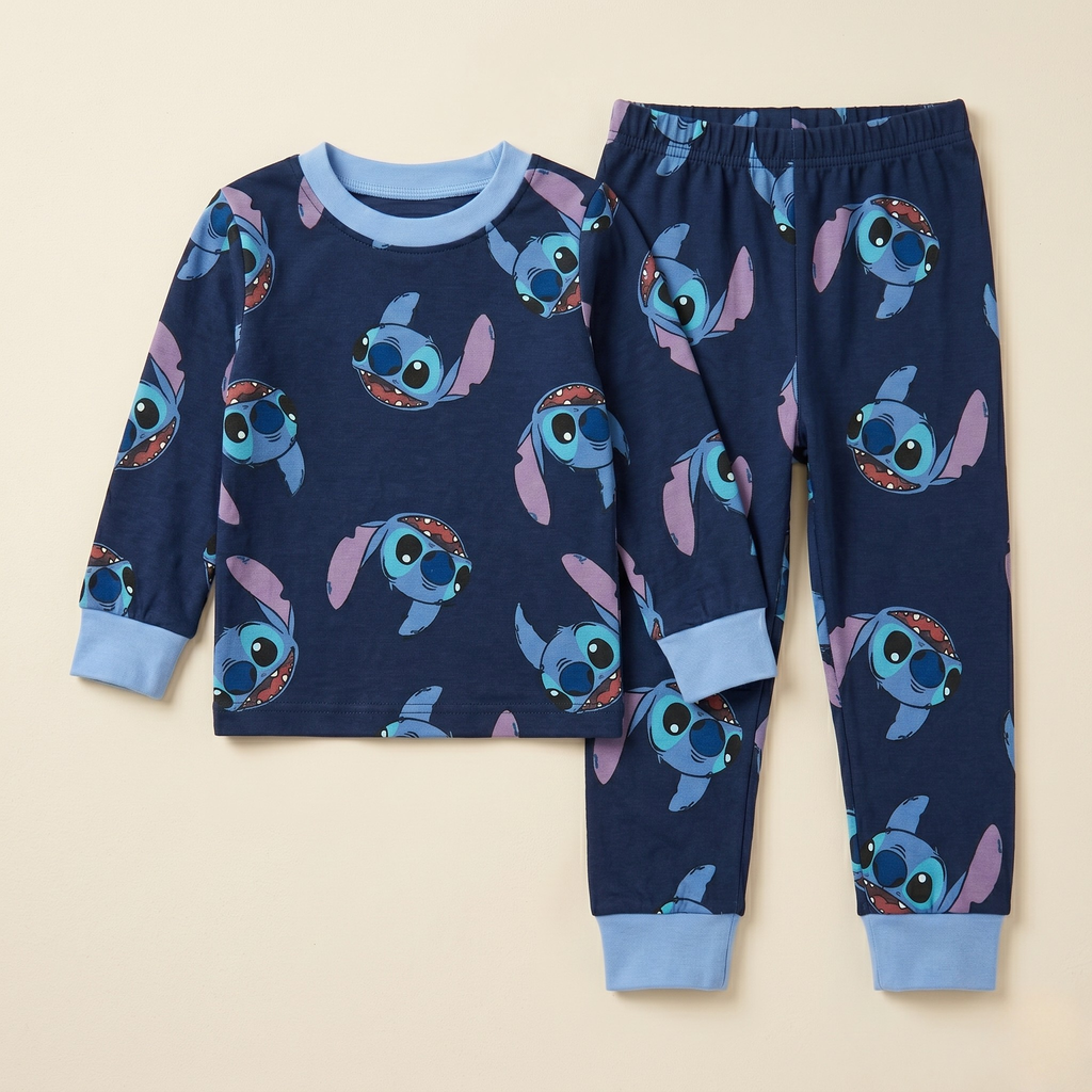 Stitch Smile Kids L/S Pajamas