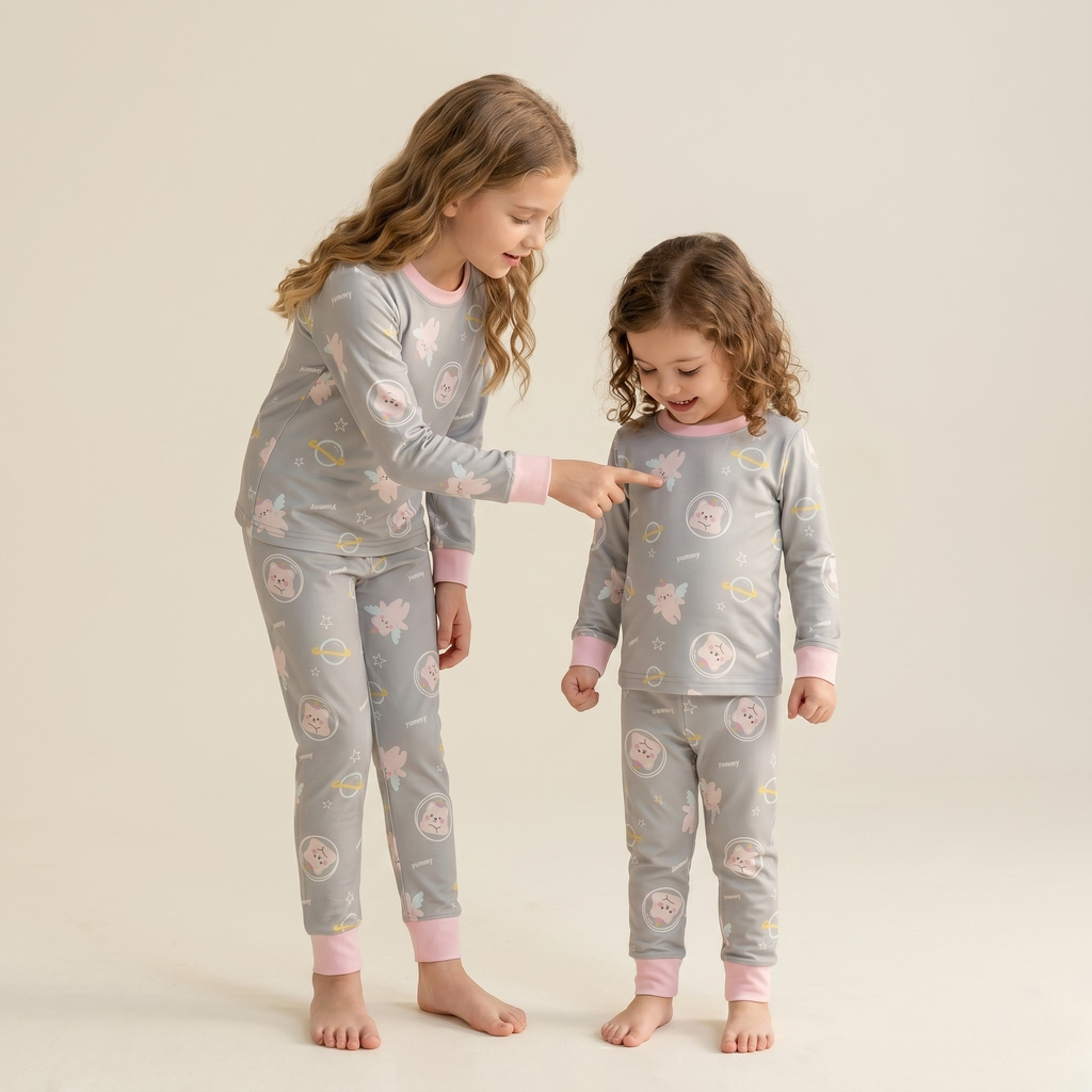 Yummy Teddy Kids L/S Pajamas
