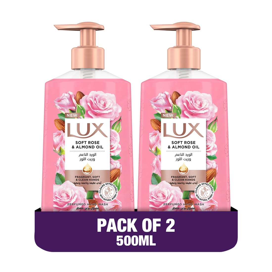 Lux Soft Rose Hand Wash 2 x 500ml