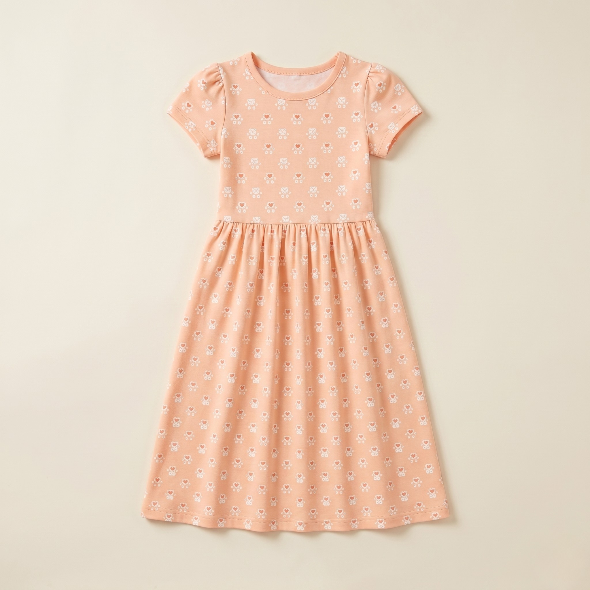 Girls Frock Dog Paw