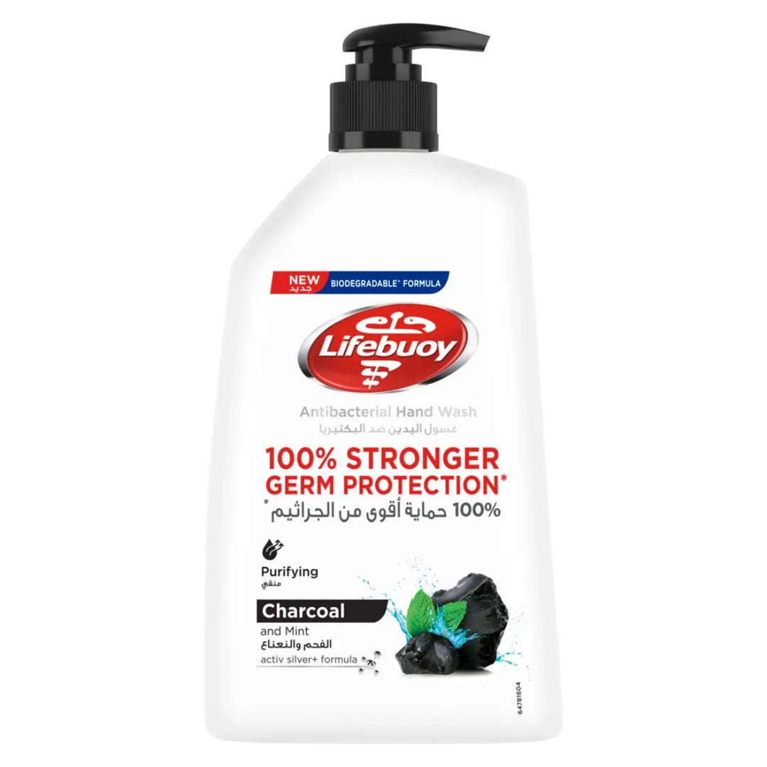 Lifebuoy Anti-Bacterial Charcoal and Mint Face Wash 450ml