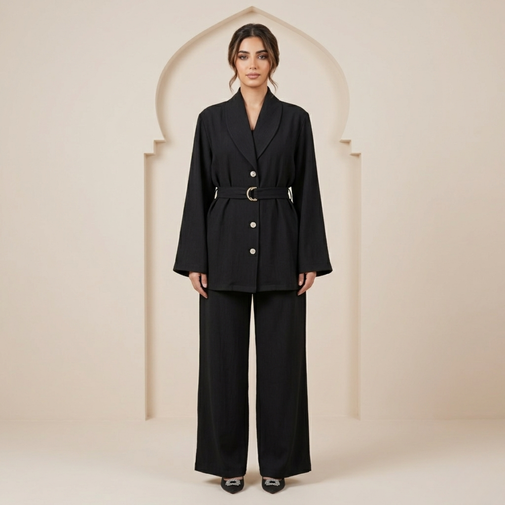 Womens L/S Shirt & Pant Set 7093