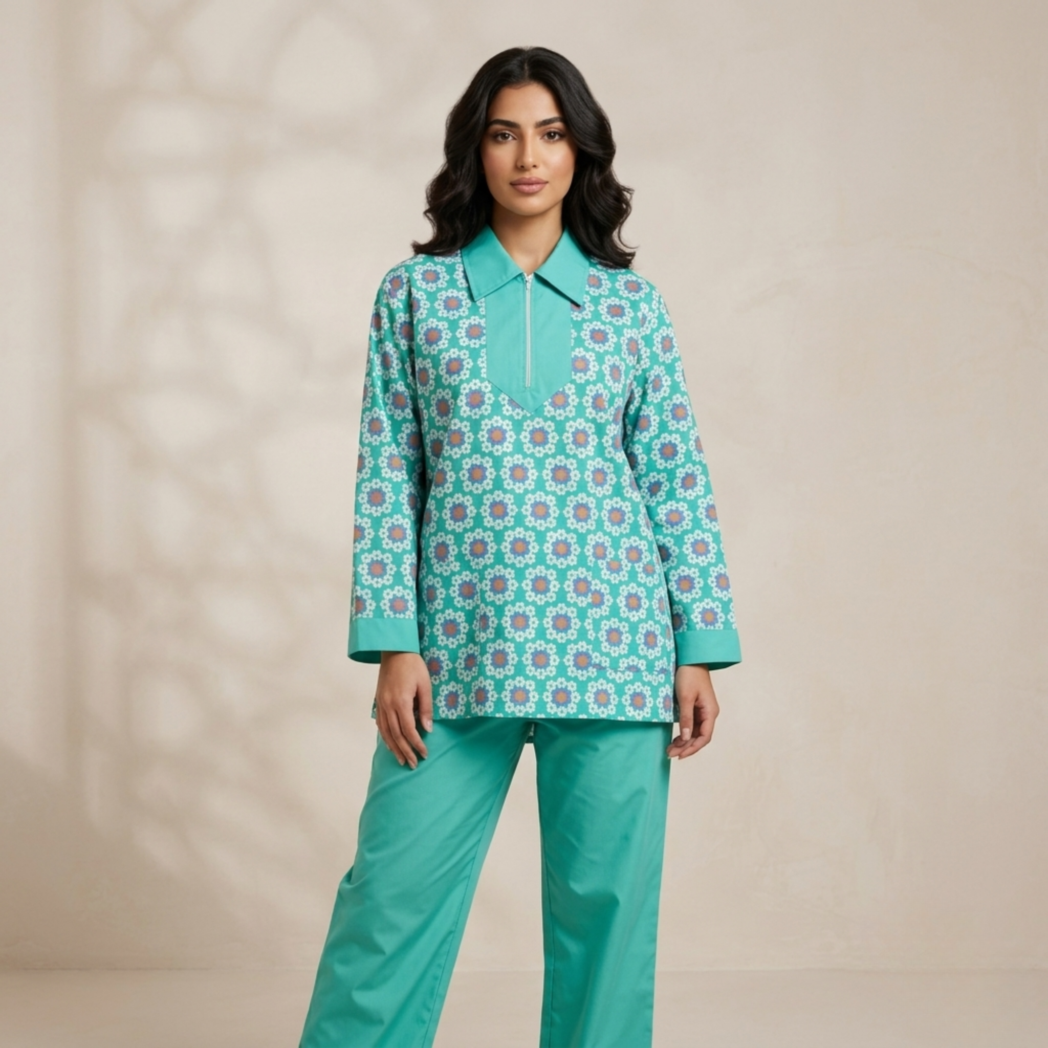 Printed Khaddama 2Pcs L/S Jumbo 001