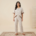 Womens Cotton Pyjama Set LS-108/J-43