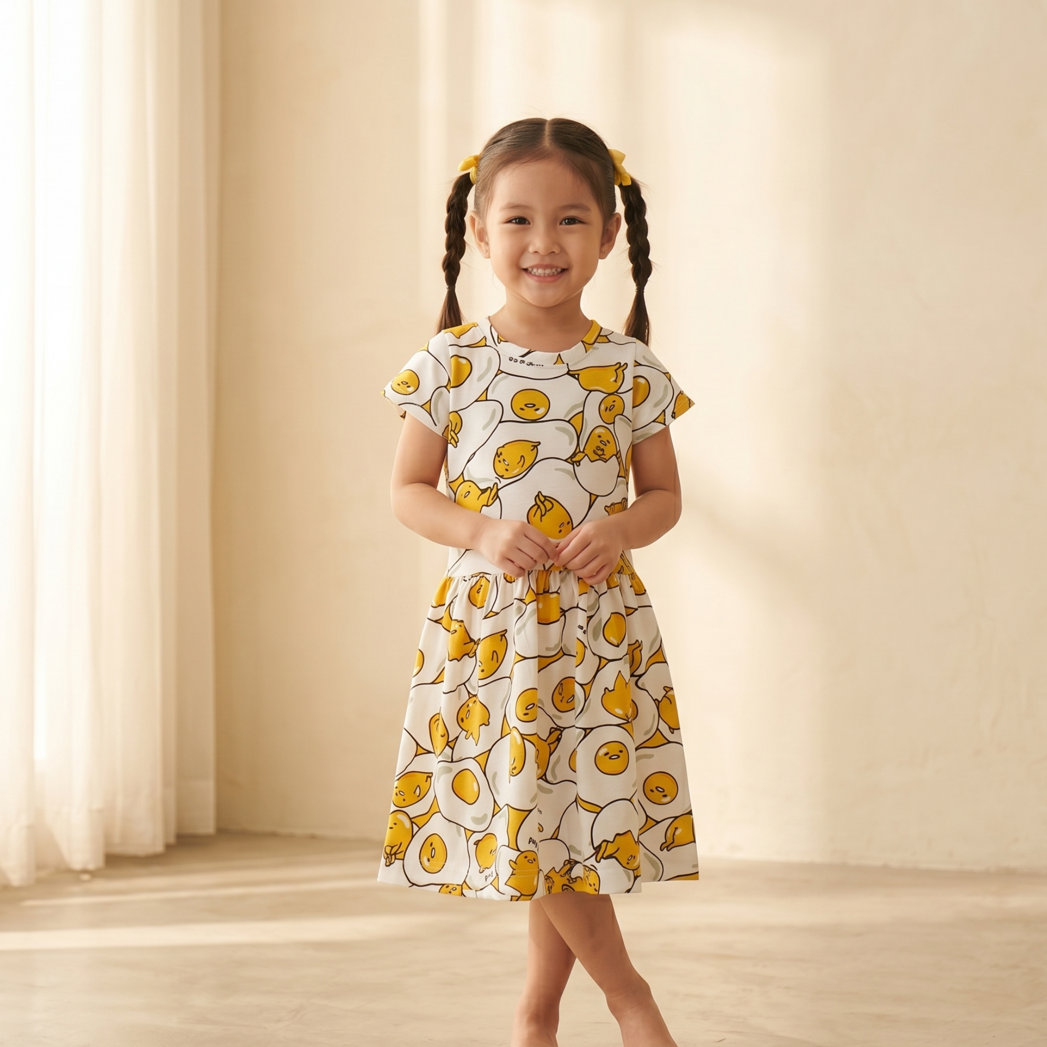 Girls Frock Lazy Egg