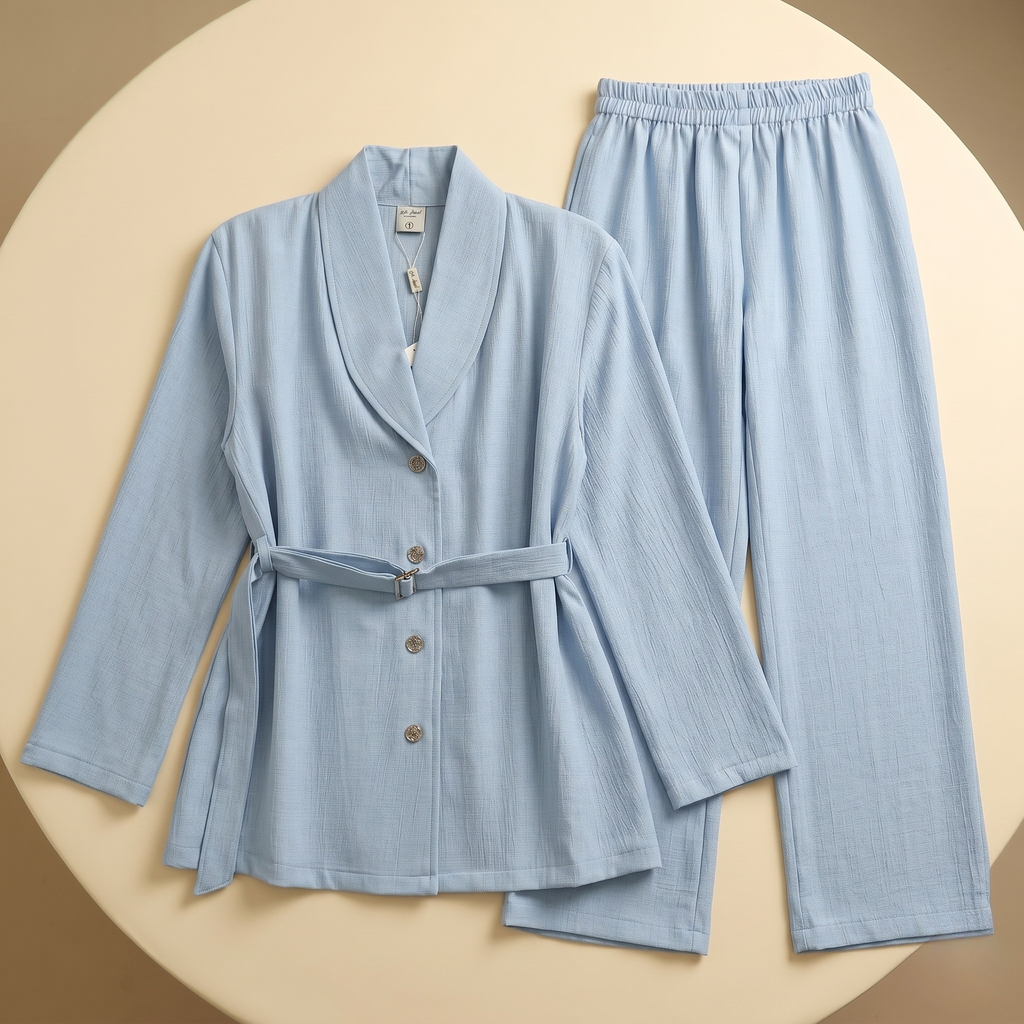Womens L/S Shirt & Pant Set 7093