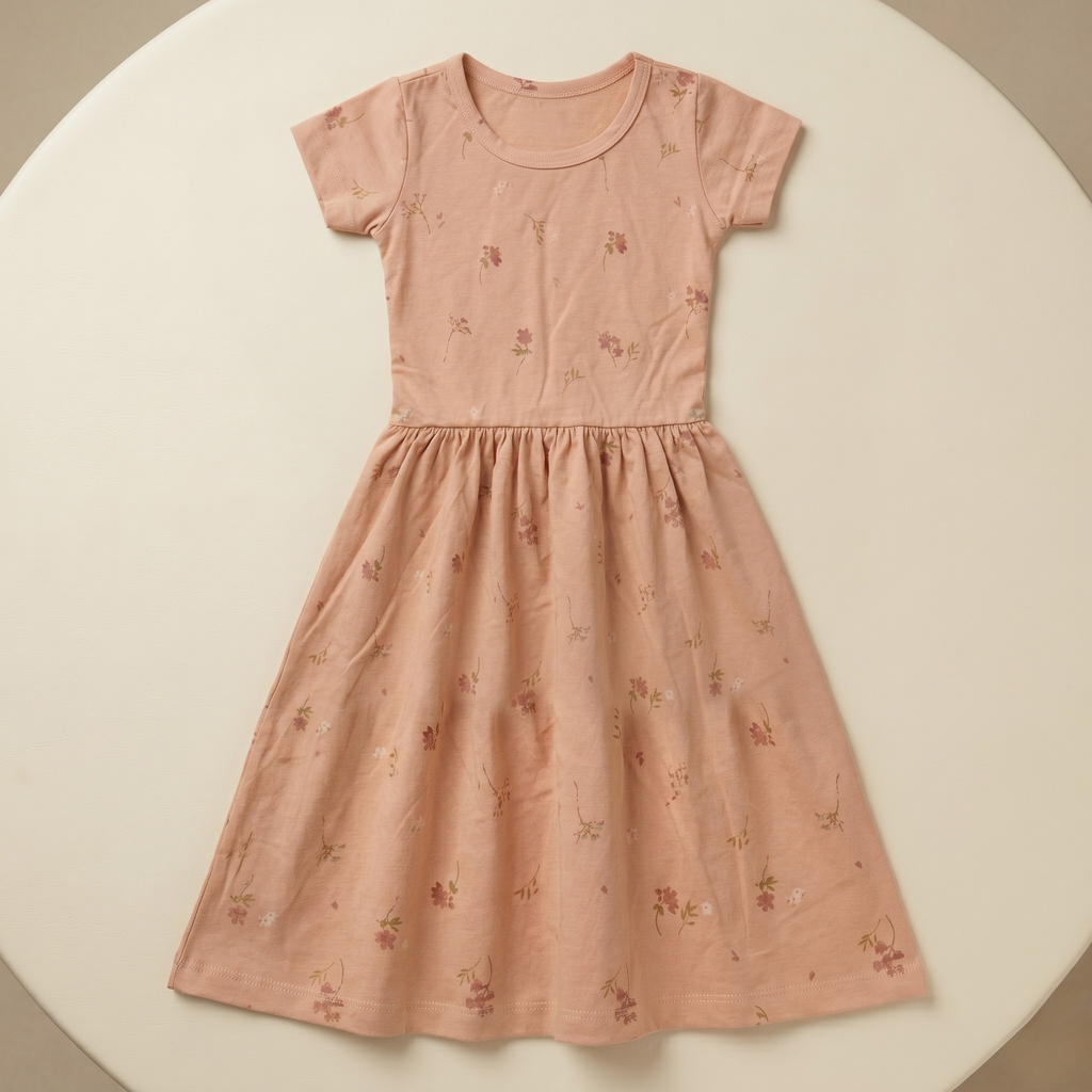 Girls Frock Single Flower