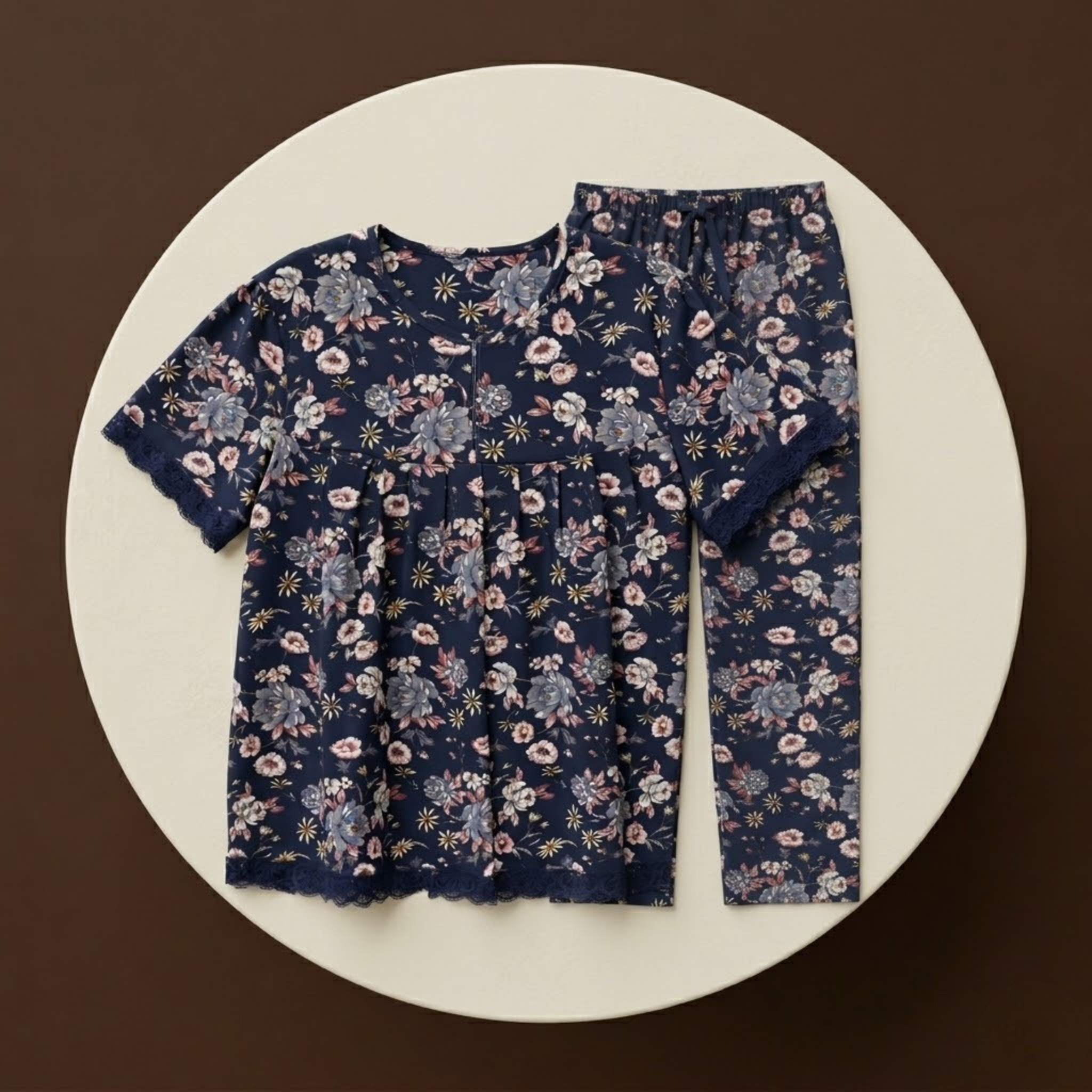 Womens Cotton Pyjama Set LS-78/J-43