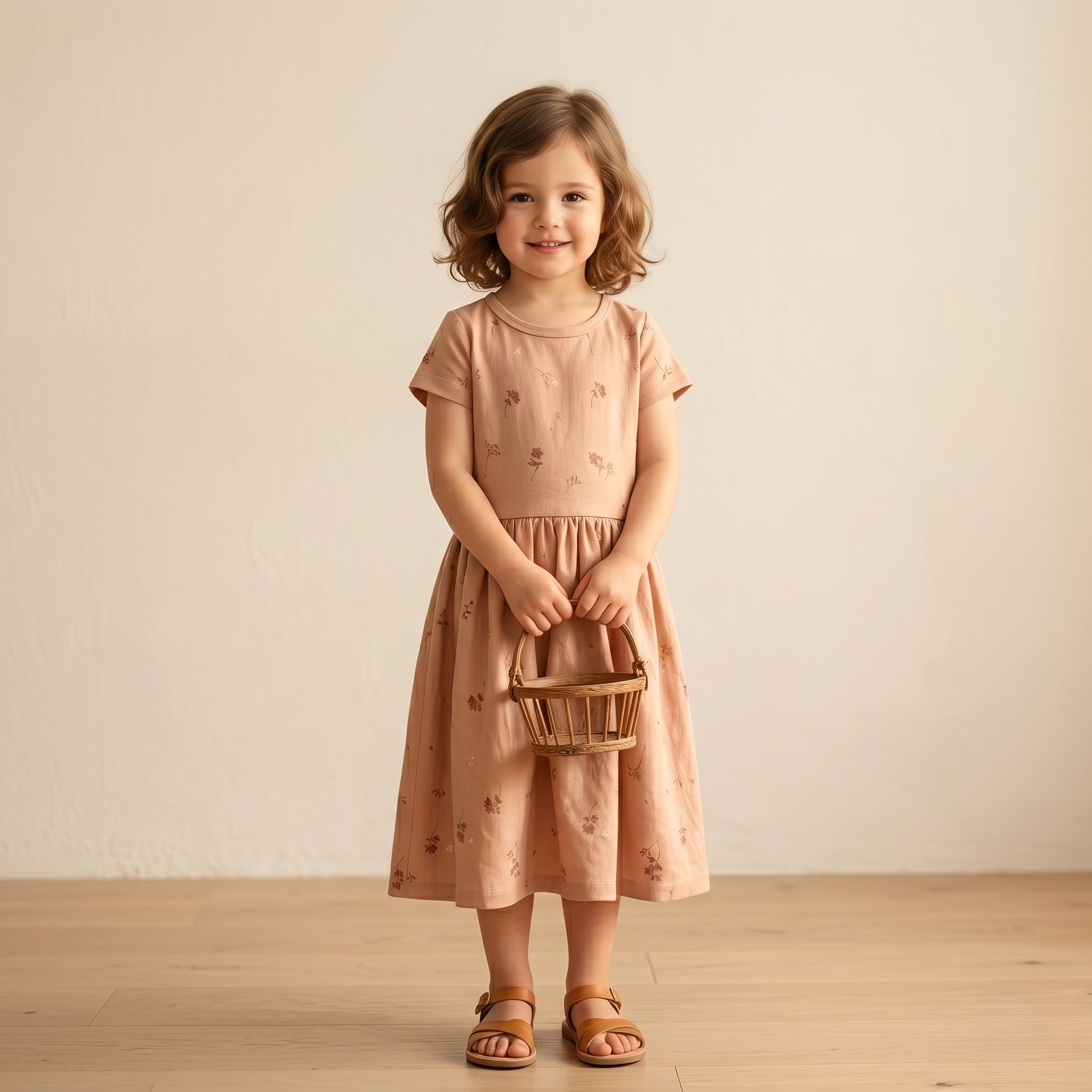 Girls Frock Single Flower