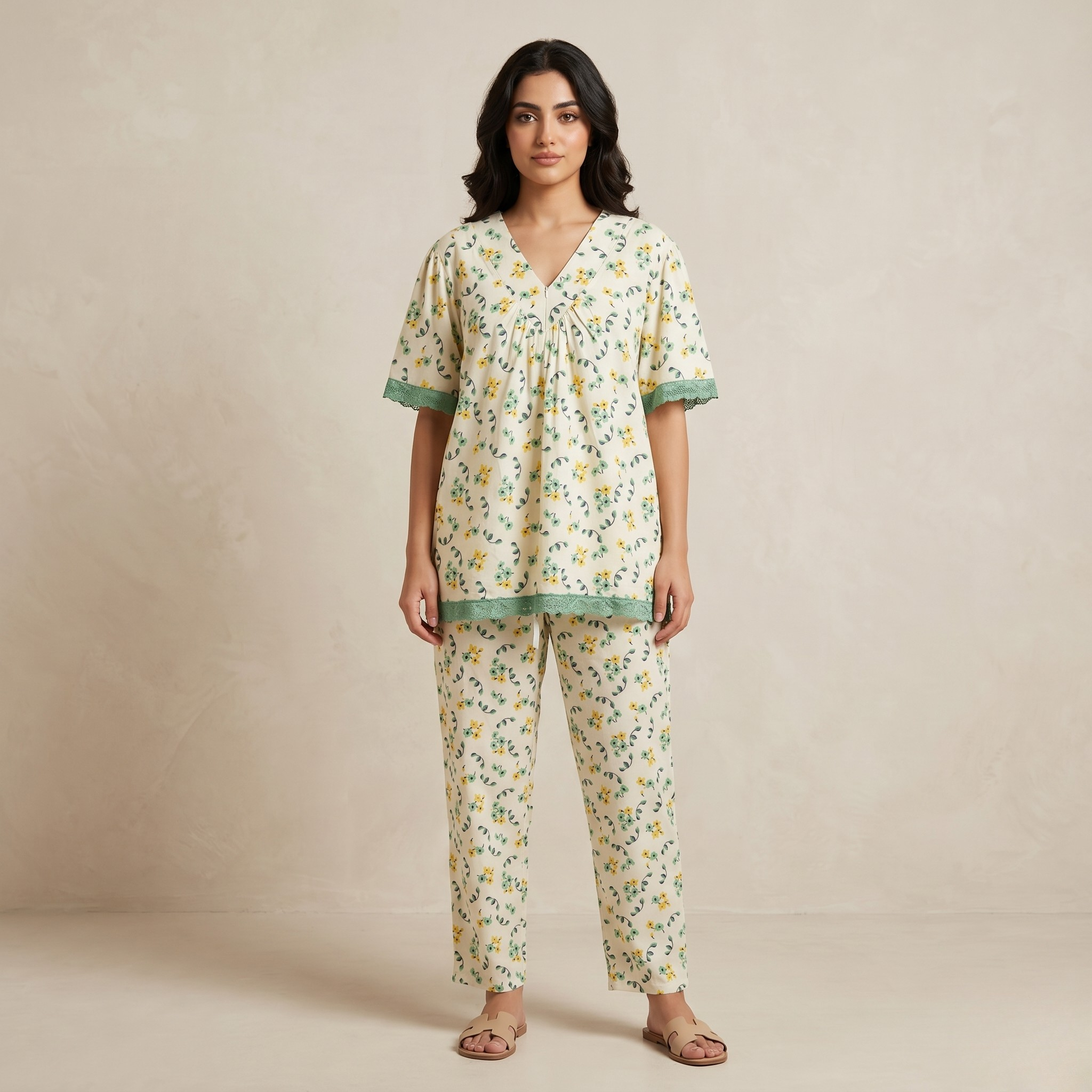 Womens Cotton Pyjama Set LS-112/J-37