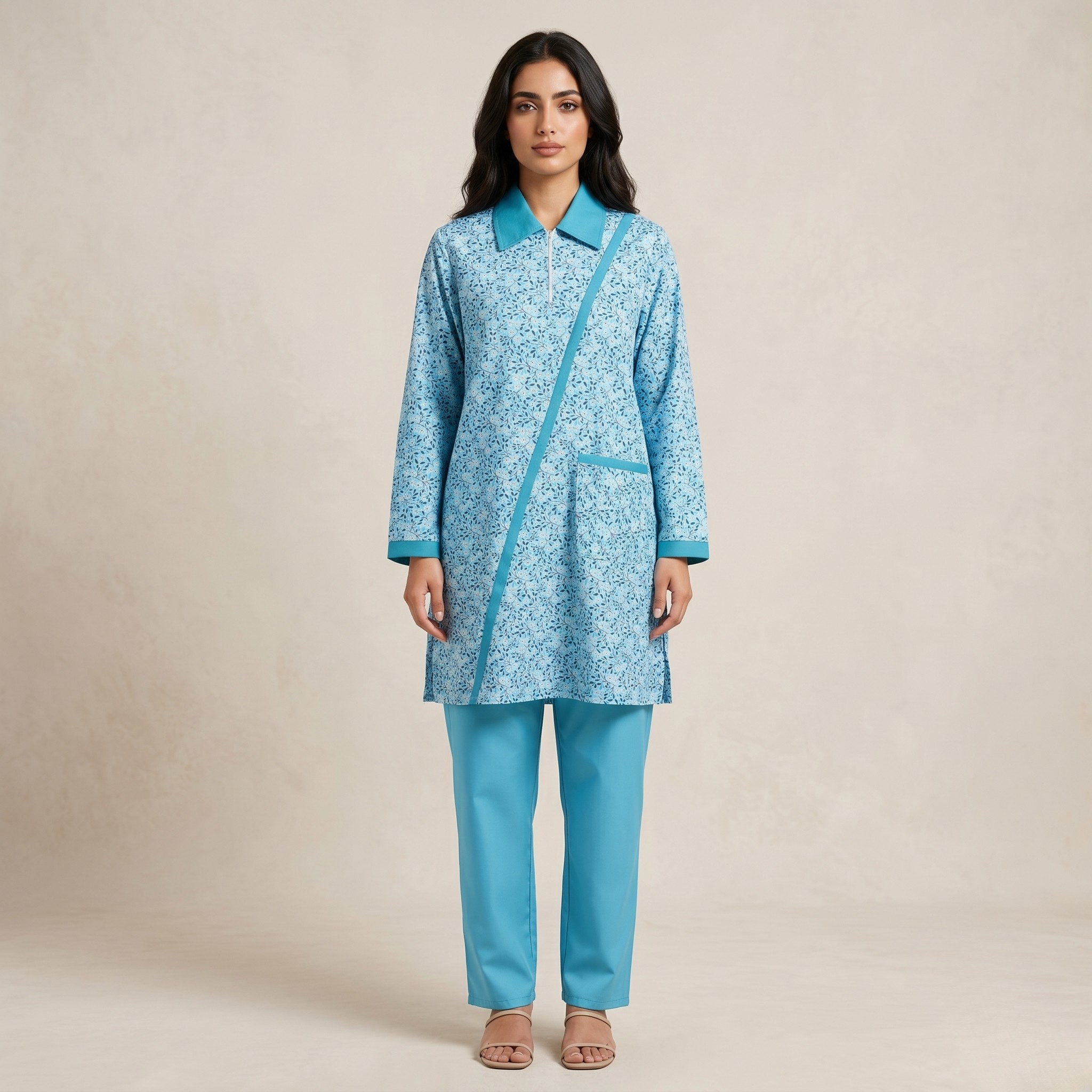 Printed Khaddama 2Pcs L/S 015