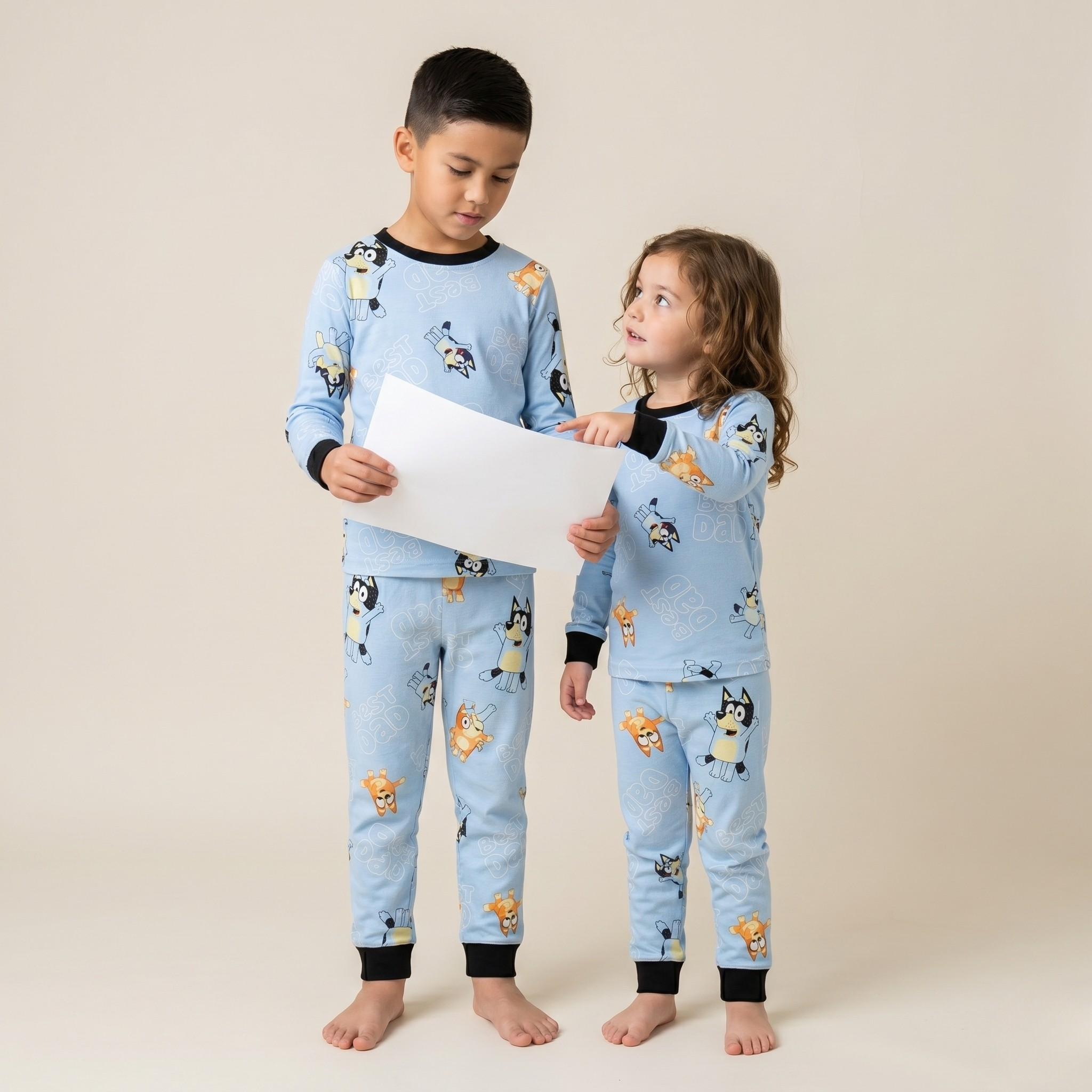 Bluey Dad Kids L/S Pajamas