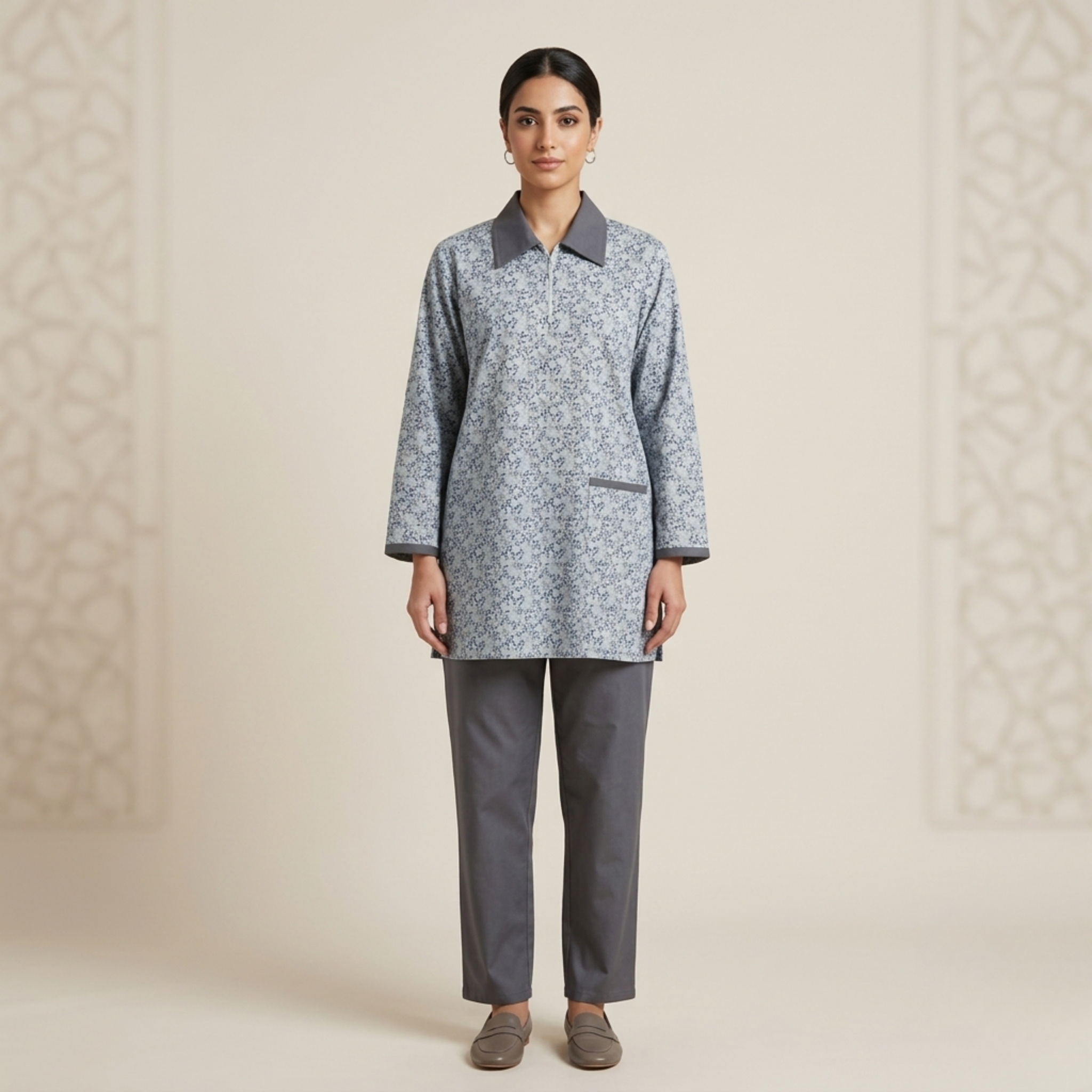 Printed Khaddama 2Pcs L/S 015