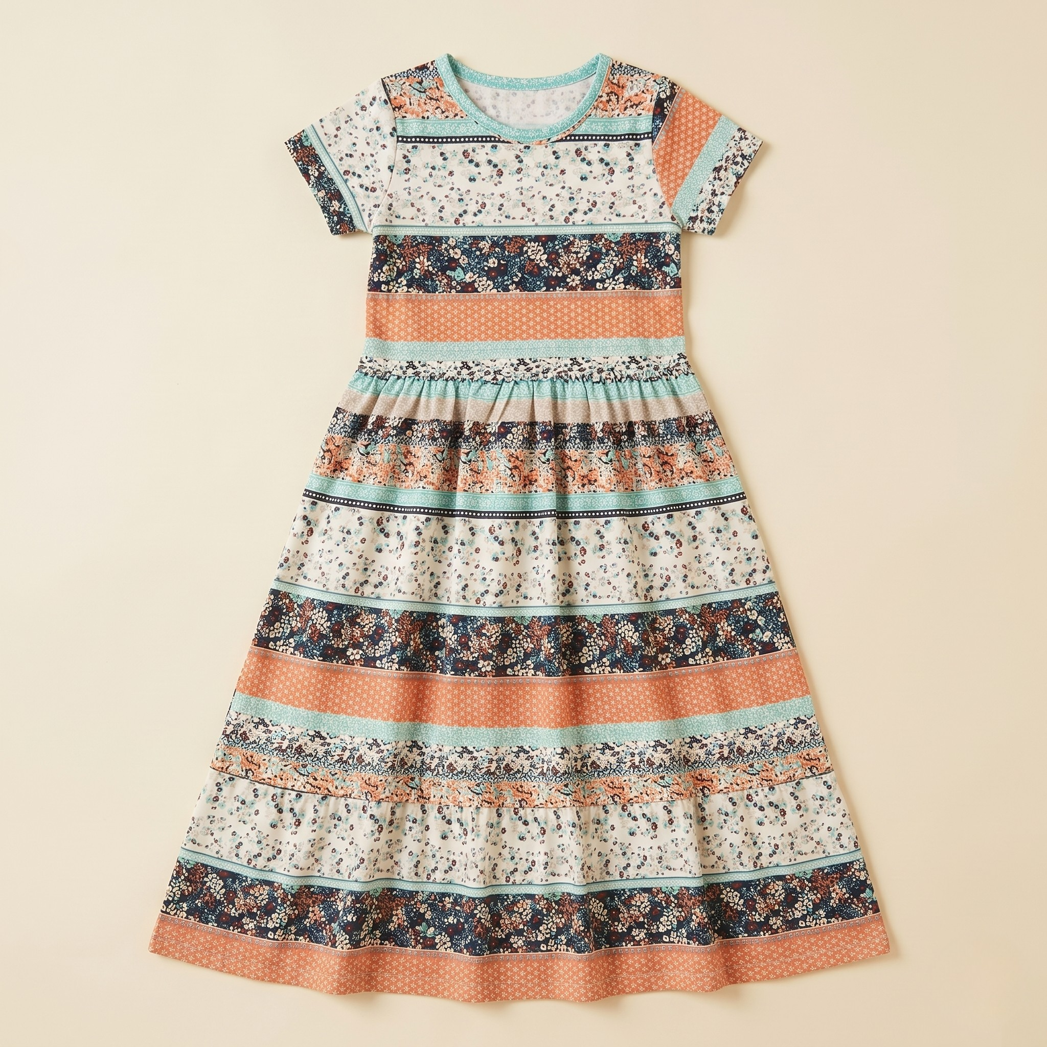 Girls Frock Floral Multicolor