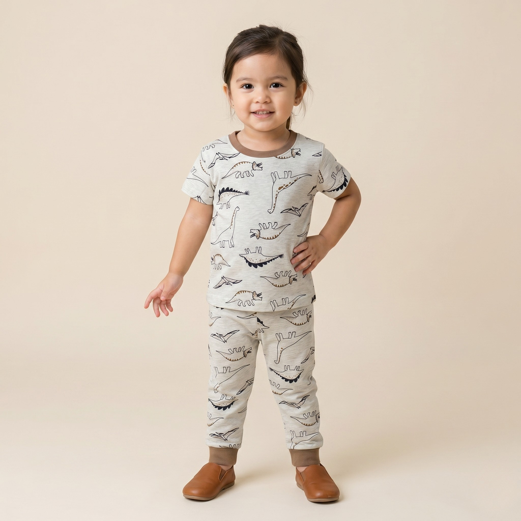 Dino Graphic World H/S Pajamas