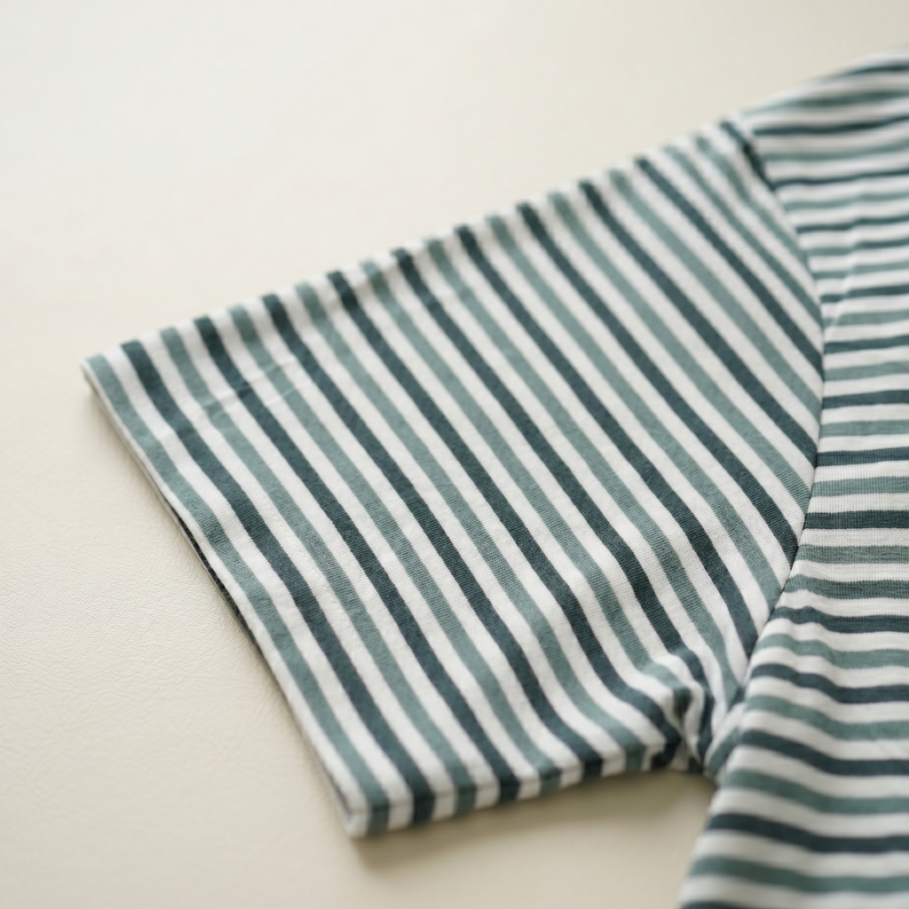 Womens Midi Stripes Green