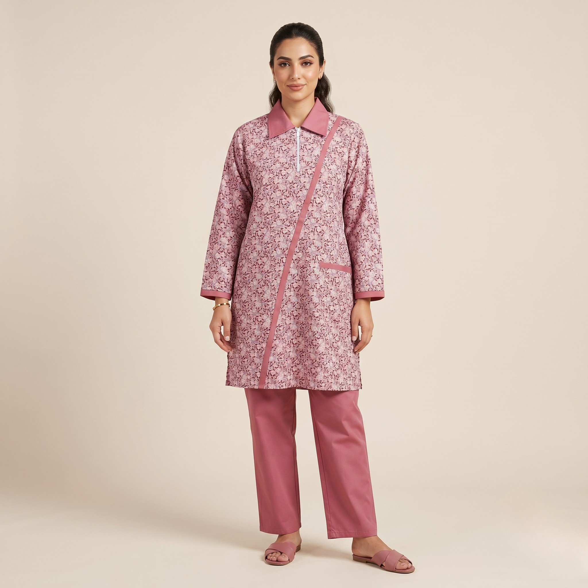 Printed Khaddama 2Pcs L/S 015