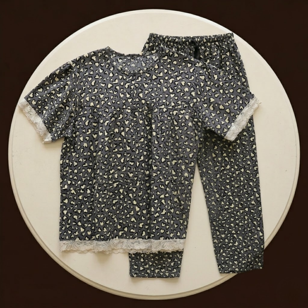 Womens Cotton Pyjama Set LS-82/J-45