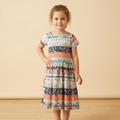 Girls Frock Floral Multicolor