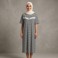 Womens Midi B&W Lines