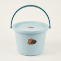 Plastic bucket with lid
