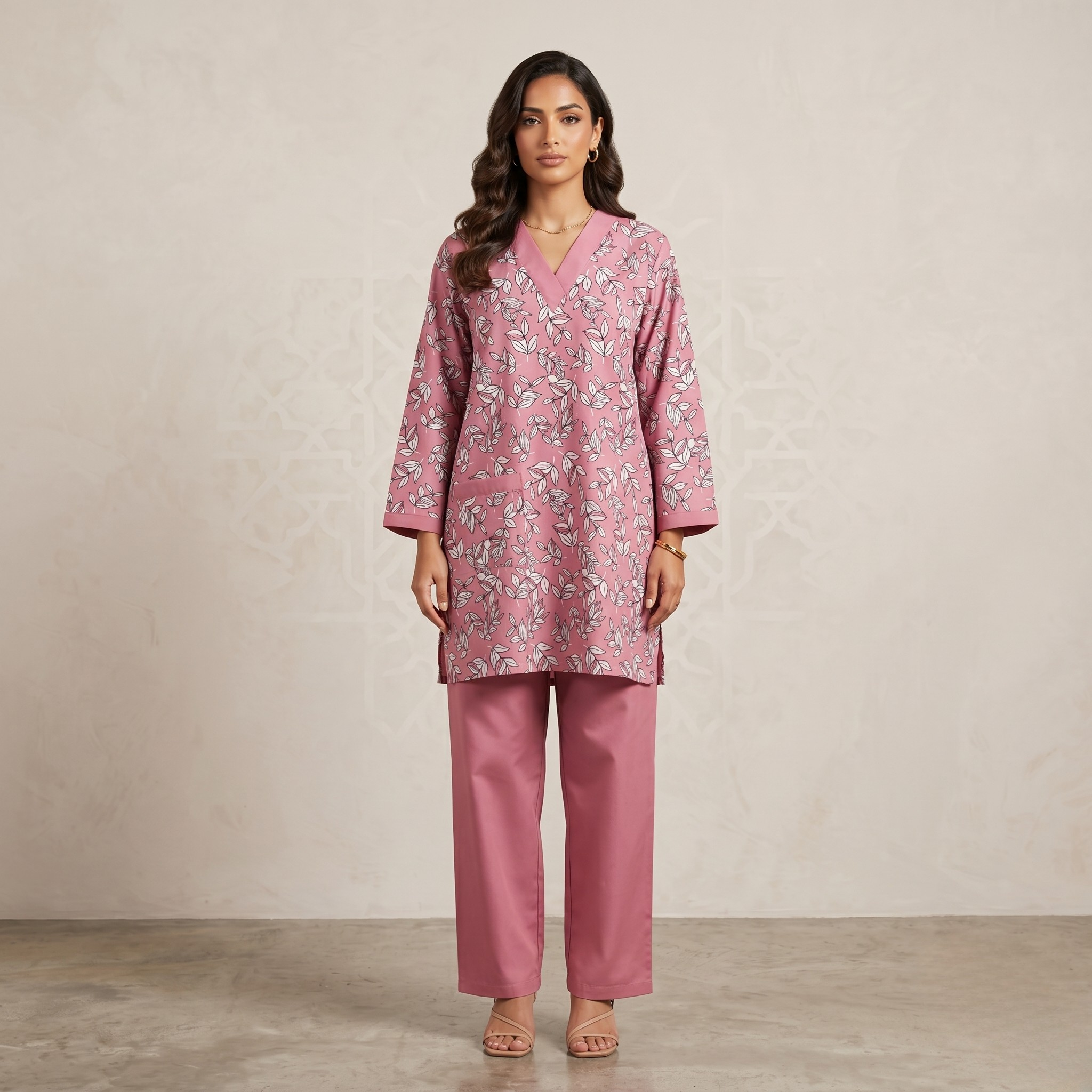 Printed Khaddama 2Pcs L/S Jumbo 016