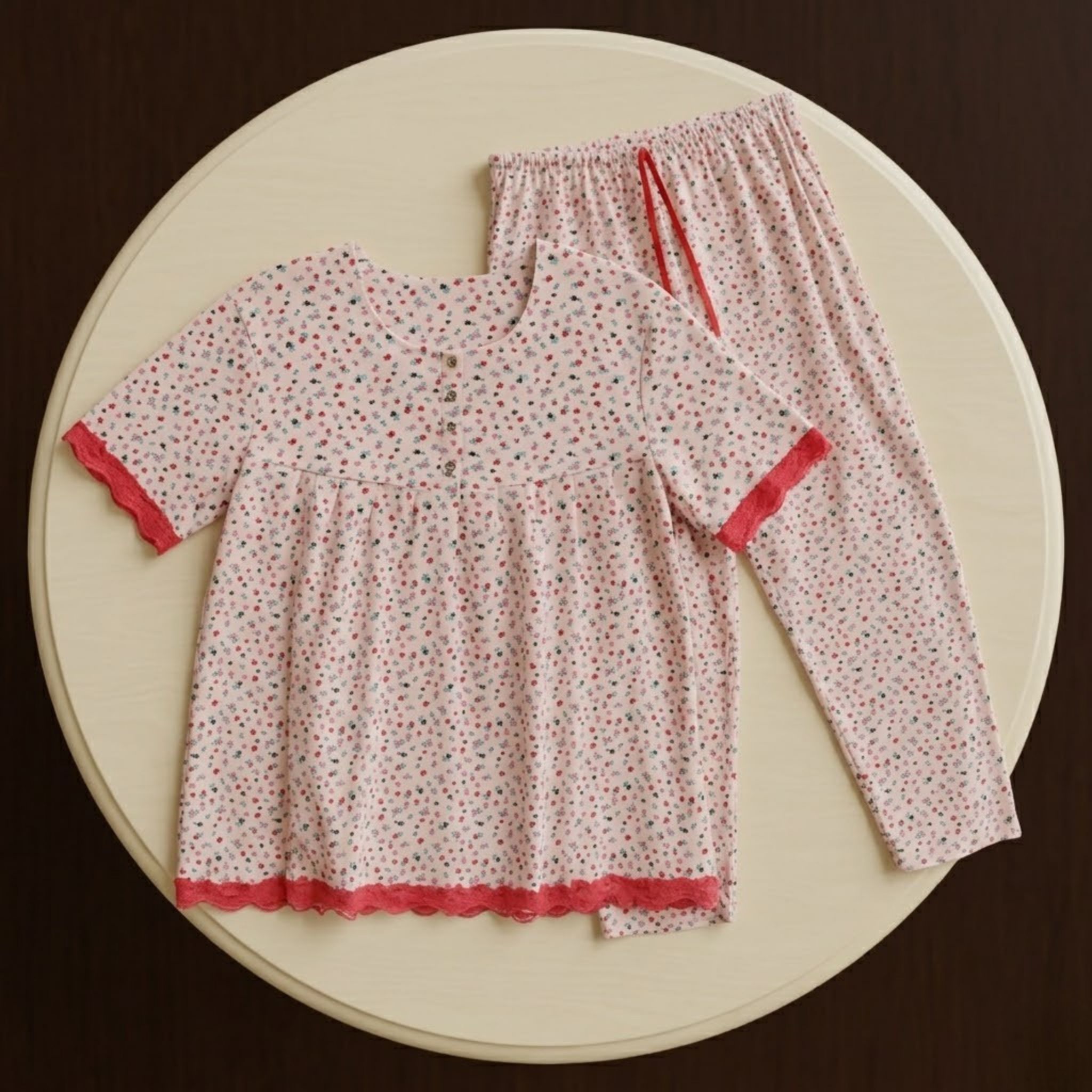 Womens Cotton Pyjama Set LS-108/J-45
